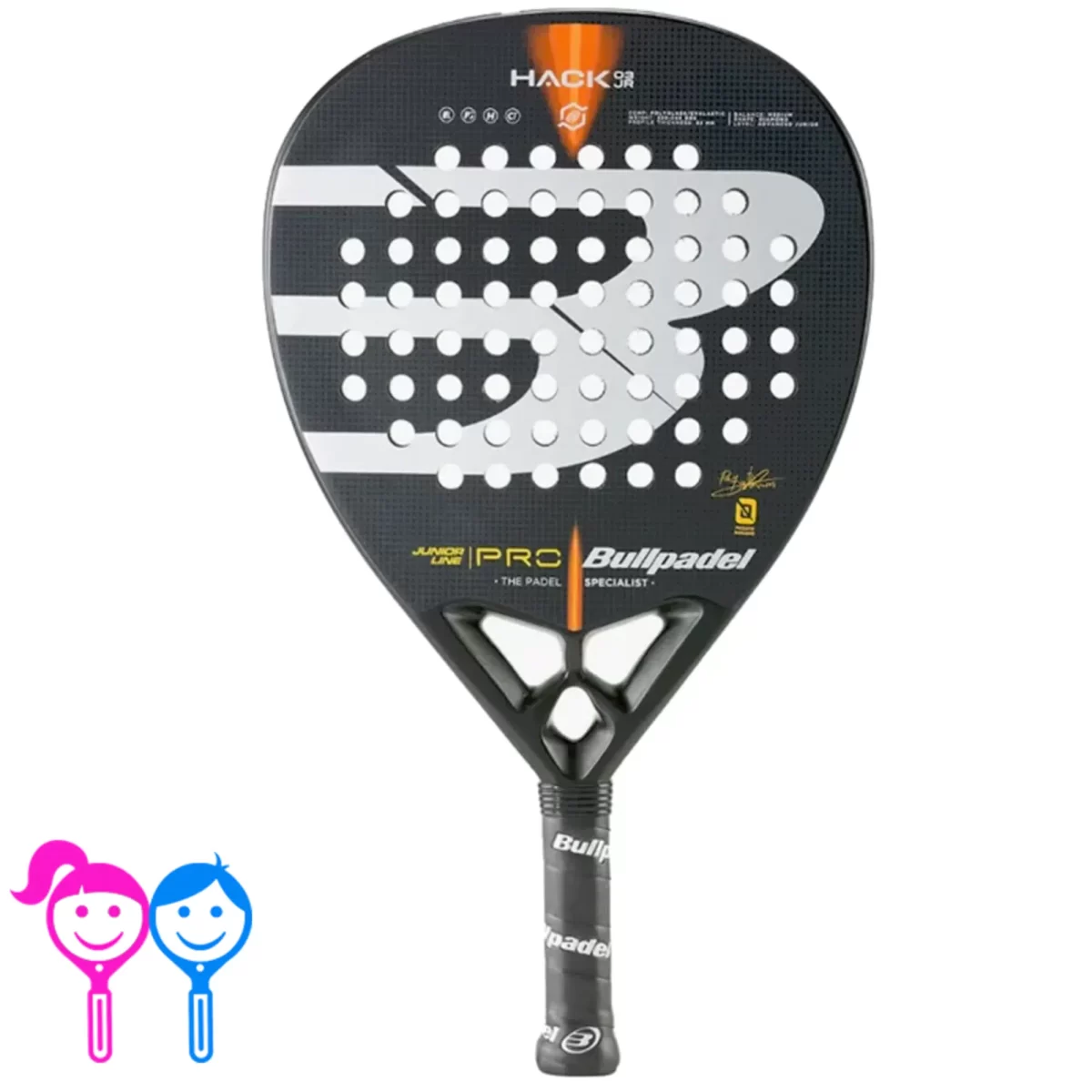 BULLPADEL Racket Hack Junior 2022 - RacketShop.ae buy Padel Rackets, padel shoes, padel bag, padel equipment, padel ball, padel clothes, Best Price, Express delivery. Racket shop Padel Store in Dubai