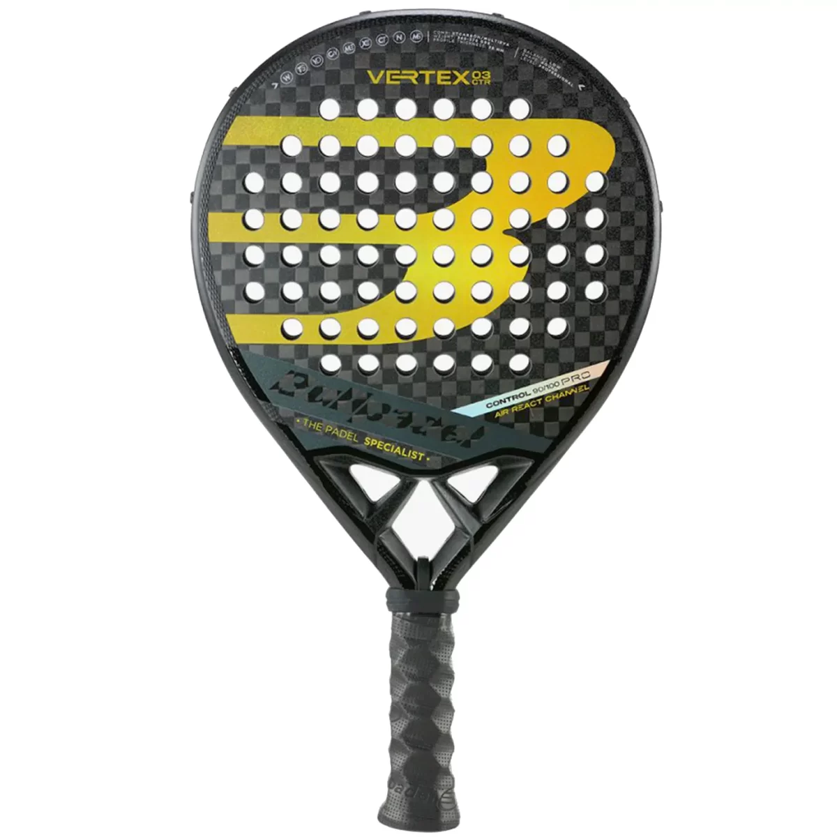 BULLPADEL Racket Vertex 03 CTR 2023 1 - RacketShop.ae buy Padel Rackets, padel shoes, padel bag, padel equipment, padel ball, padel clothes, Best Price, Express delivery. Racket shop Padel Store in Dubai