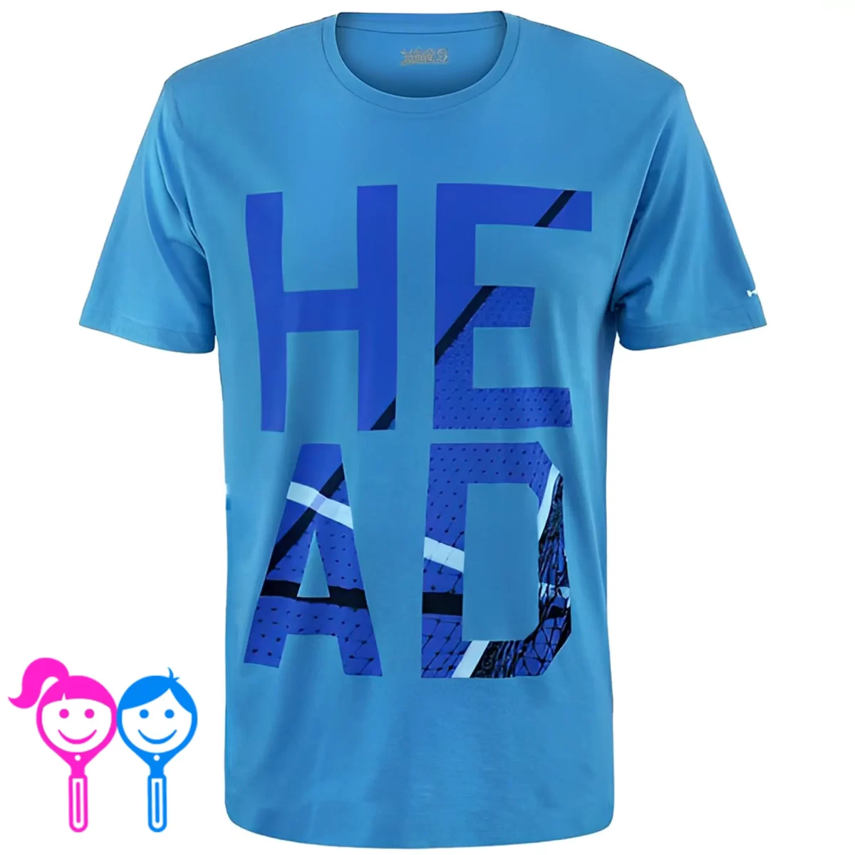 HEAD Padel Junior Tshirt Carlo Blue 1