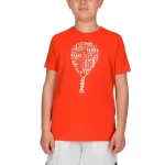 HEAD Padel Junior Tshirt Typo Orange 3