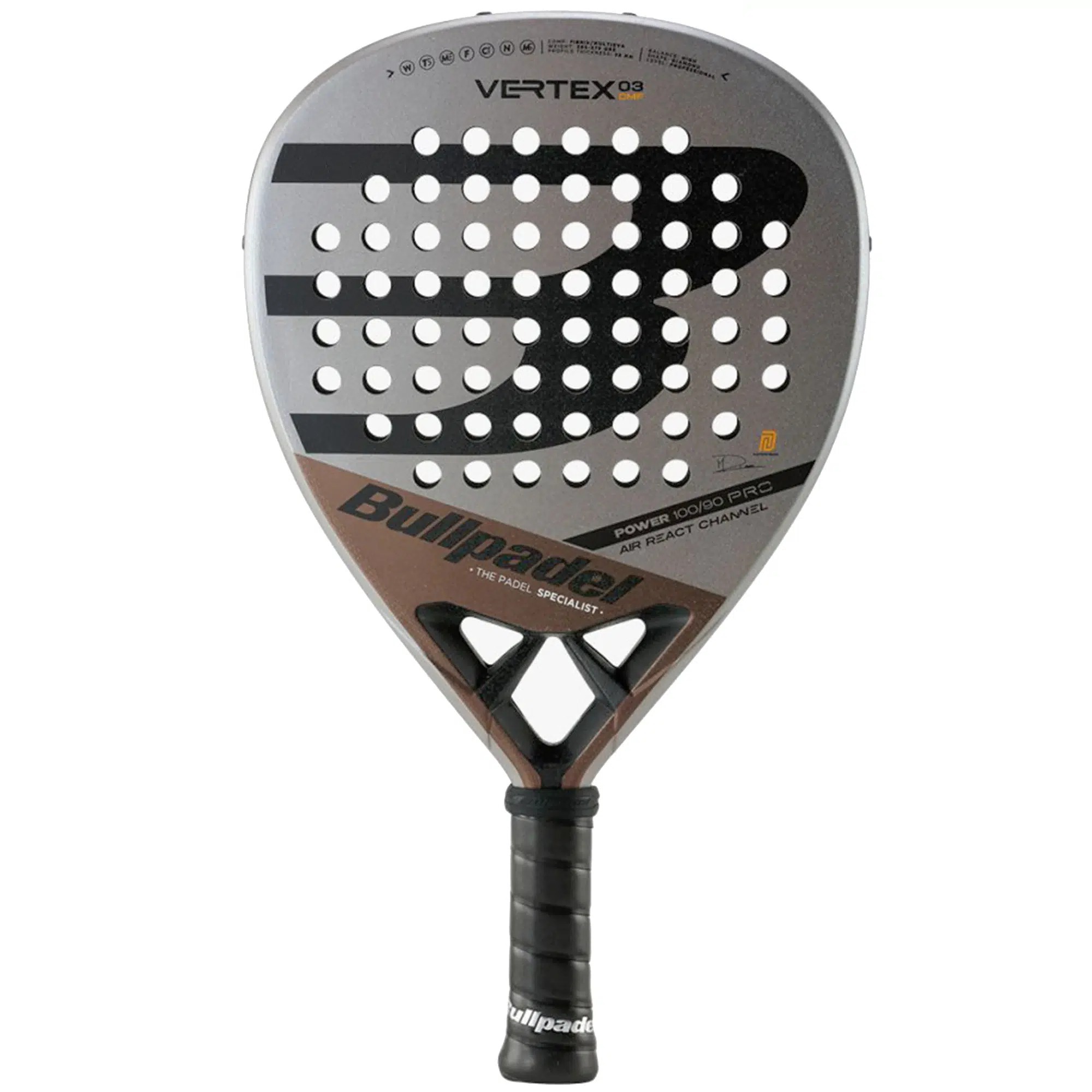 Hito Moderar marrón BULLPADEL Racket Vertex 03 Comfort 2023 (The Racket Of Martin Di Nenno) -  Racket Shop