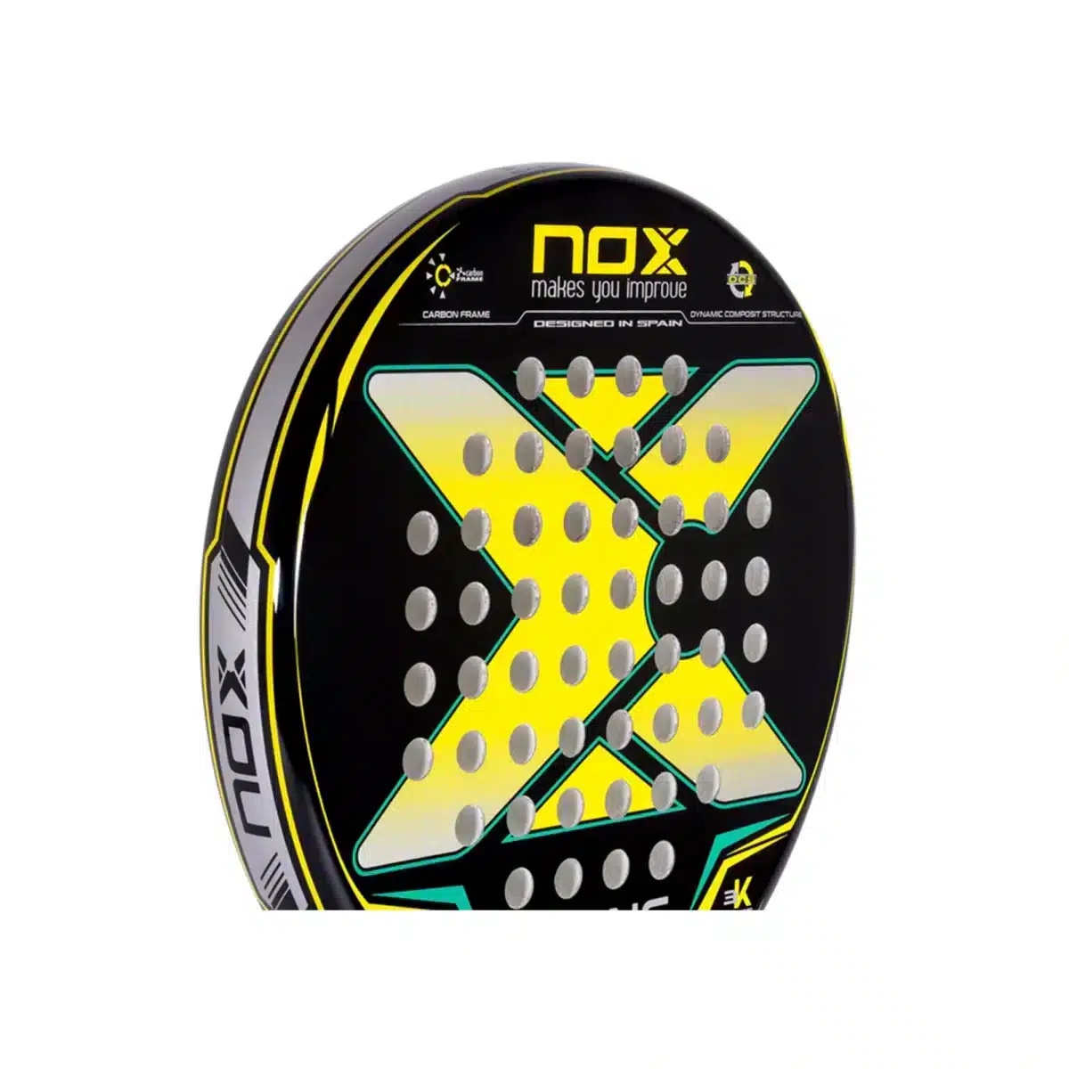 NOX Padel Racket X-ONE Yellow Green 2023 5