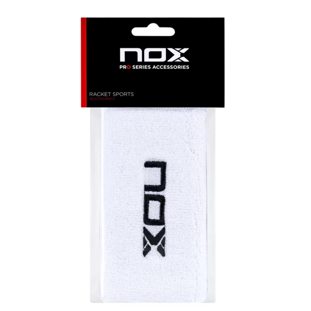 NOX Padel WRISTBAND 6 White 2 Pieces - RacketShop.ae buy Padel Rackets, padel shoes, padel bag, padel equipment, padel ball, padel clothes, Best Price, Express delivery. Racket shop Padel Store in Dubai