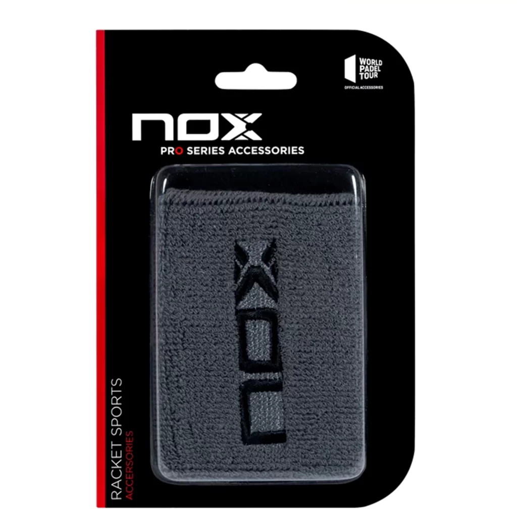 NOX Wristband 4 Grey 2 Pieces - RacketShop.ae buy Padel Rackets, padel shoes, padel bag, padel equipment, padel ball, padel clothes, Best Price, Express delivery. Racket shop Padel Store in Dubai