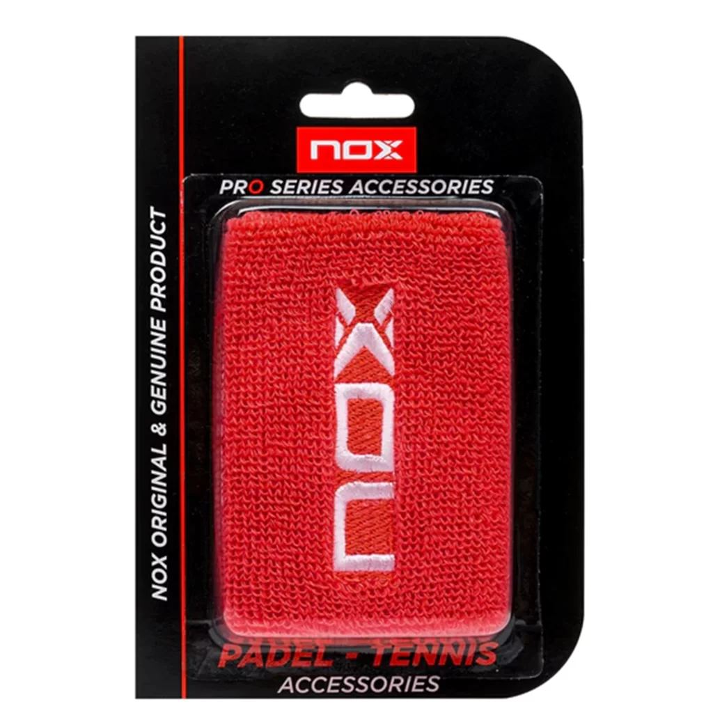 NOX Wristband 4 Red 2 Pieces - RacketShop.ae buy Padel Rackets, padel shoes, padel bag, padel equipment, padel ball, padel clothes, Best Price, Express delivery. Racket shop Padel Store in Dubai