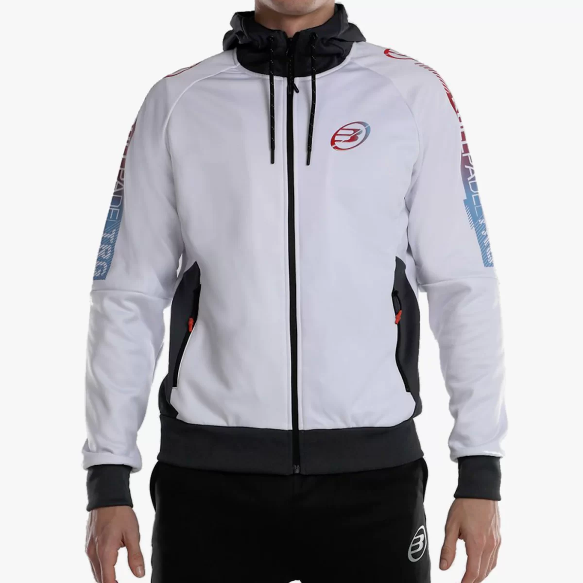 BULLPADEL Jacket Drogo White 3 - RacketShop.ae buy Padel Rackets, padel shoes, padel bag, padel equipment, padel ball, padel clothes, Best Price, Express delivery. Racket shop Padel Store in Dubai