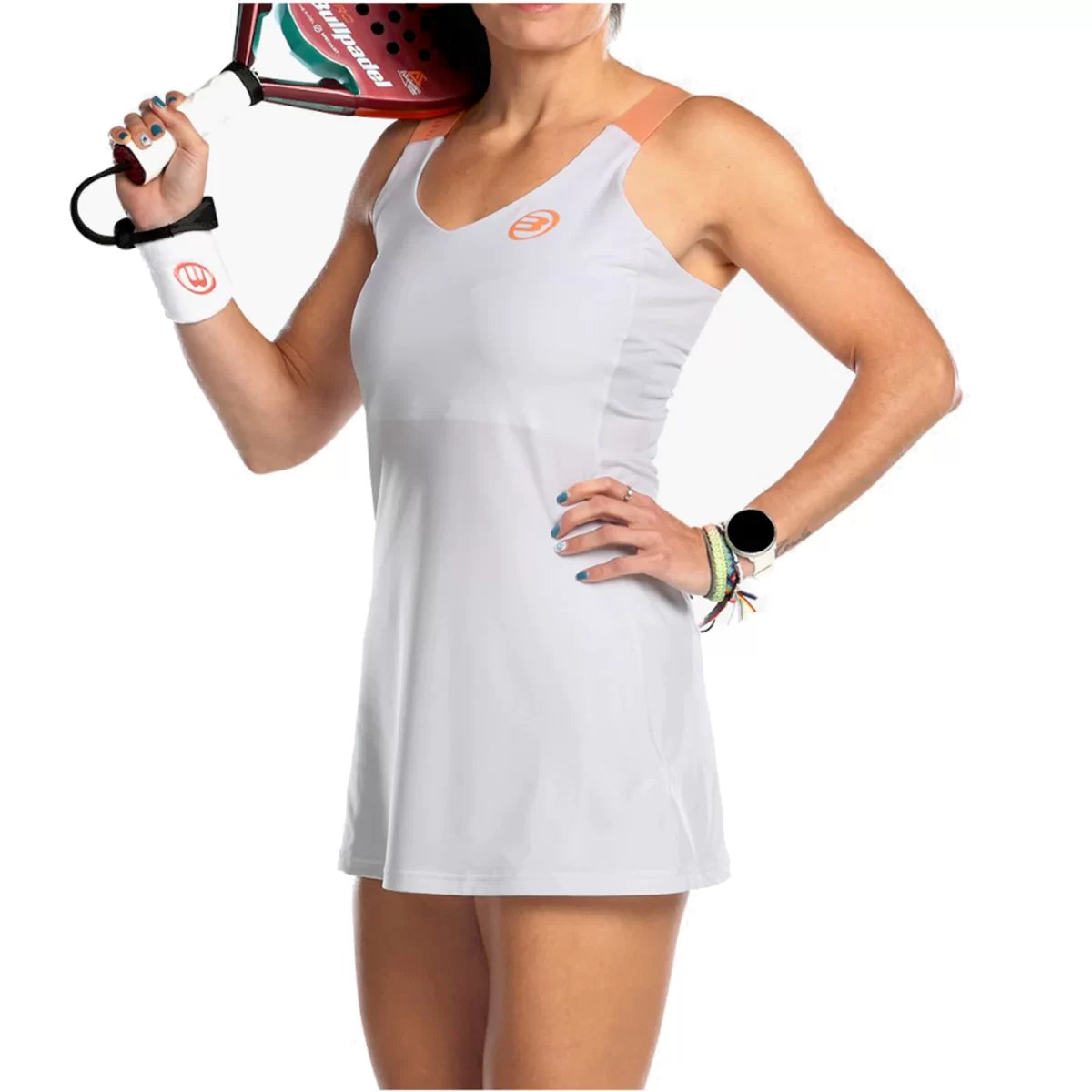 BULLPADEL Tshirt Adama White Racket Shop Dubai | Shop Padel Rackets & Equipment