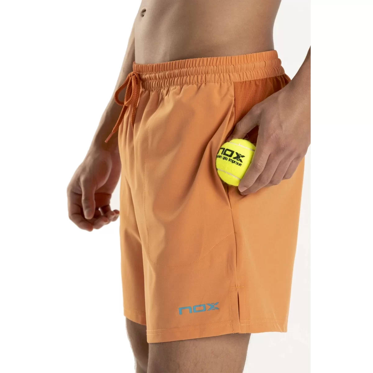 NOX Short Pro Tangerine Orange 4 - RacketShop.ae buy Padel Rackets, padel shoes, padel bag, padel equipment, padel ball, padel clothes, Best Price, Express delivery. Racket shop Padel Store in Dubai