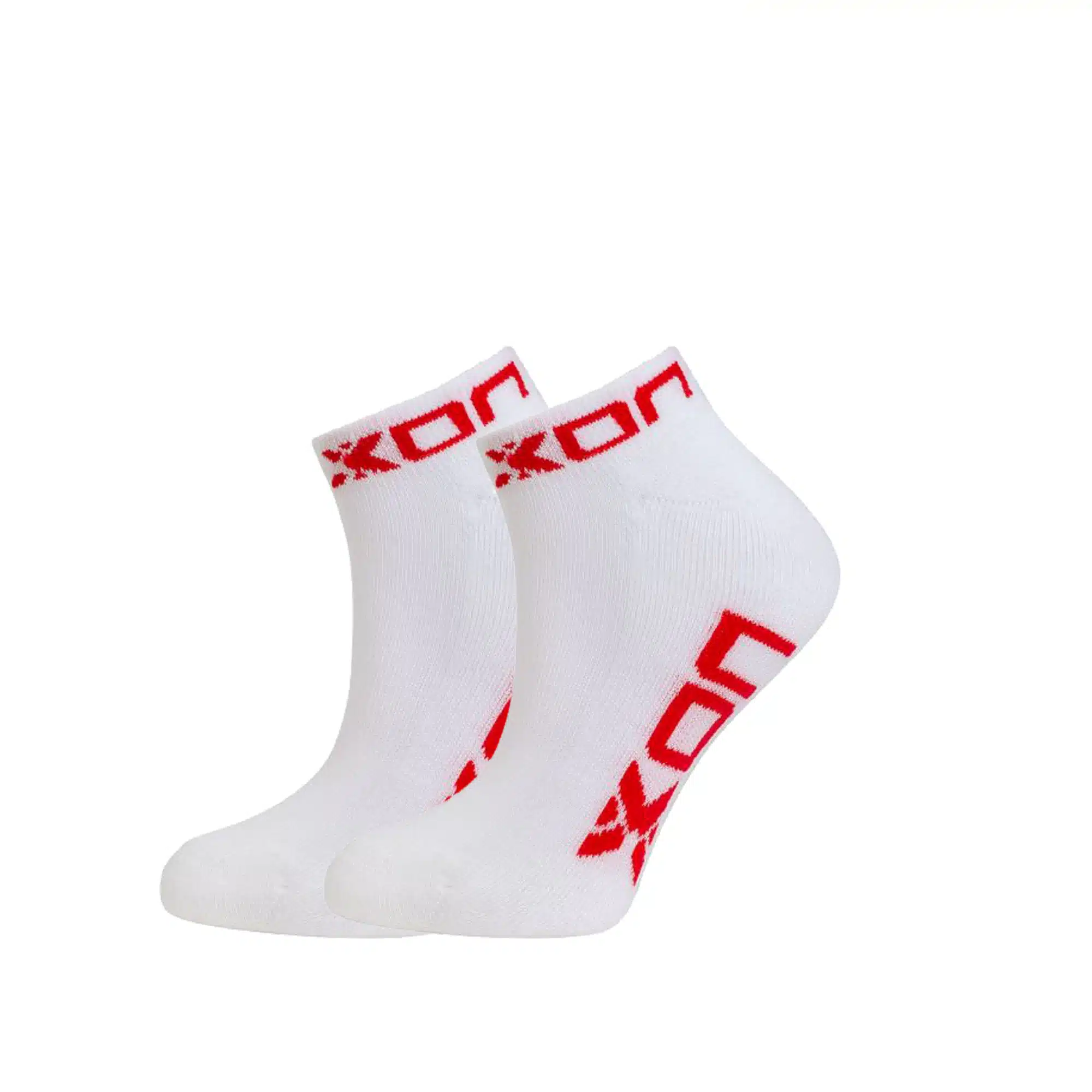 NOX Socks Ankle Length White Red