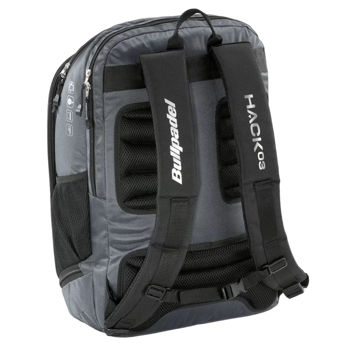 BULLPADEL Backpack BPM-23001 Hack Dark Grey 2 - RacketShop.ae buy Padel Rackets, padel shoes, padel bag, padel equipment, padel ball, padel clothes, Best Price, Express delivery. Racket shop Padel Store in Dubai