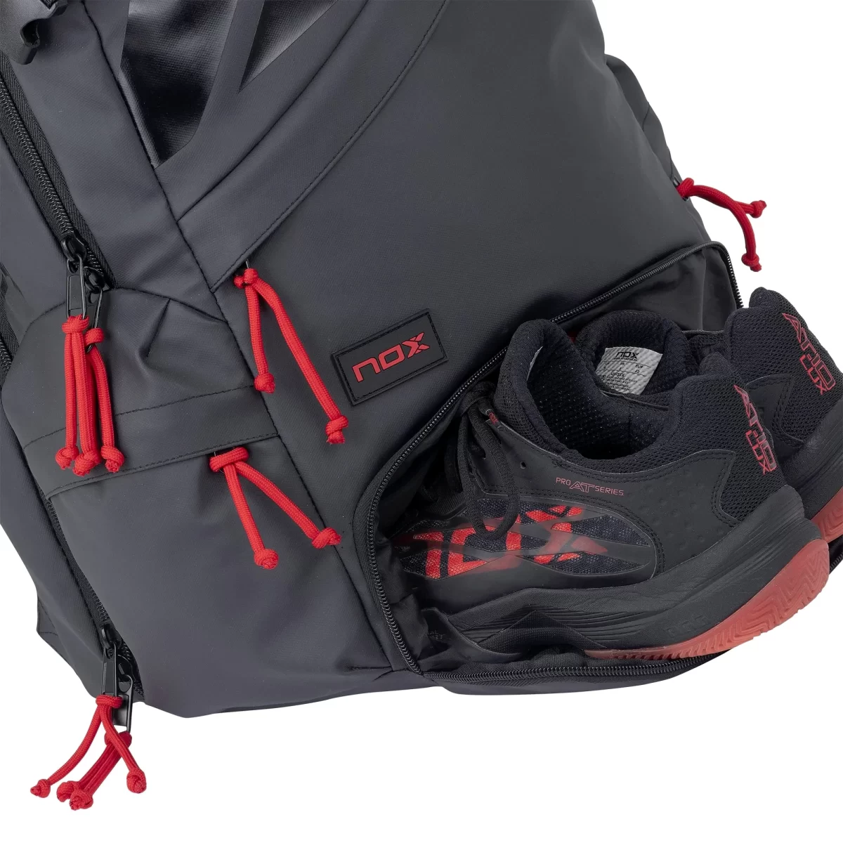 NOX Padel Backpack AT10 Team Black 6 - RacketShop.ae buy Padel Rackets, padel shoes, padel bag, padel equipment, padel ball, padel clothes, Best Price, Express delivery. Racket shop Padel Store in Dubai