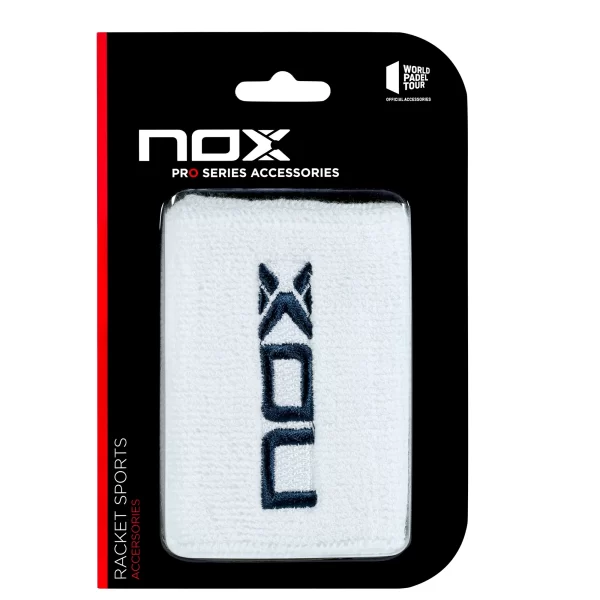 NOX Wristband 4″ White Navy 2 Pieces