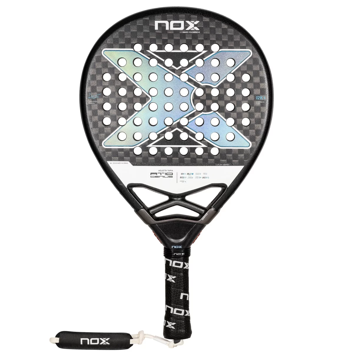 NOX Padel Racket AT10 Genius 12K 2024 By Agustin Tapia 2 - RacketShop.ae buy Padel Rackets, padel shoes, padel bag, padel equipment, padel ball, padel clothes, Best Price, Express delivery. Racket shop Padel Store in Dubai