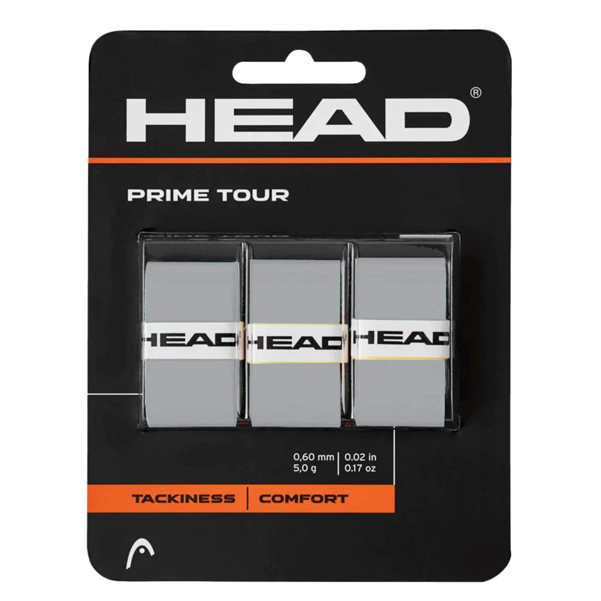 HEAD Padel Prime Tour Overgrip Grey X 3