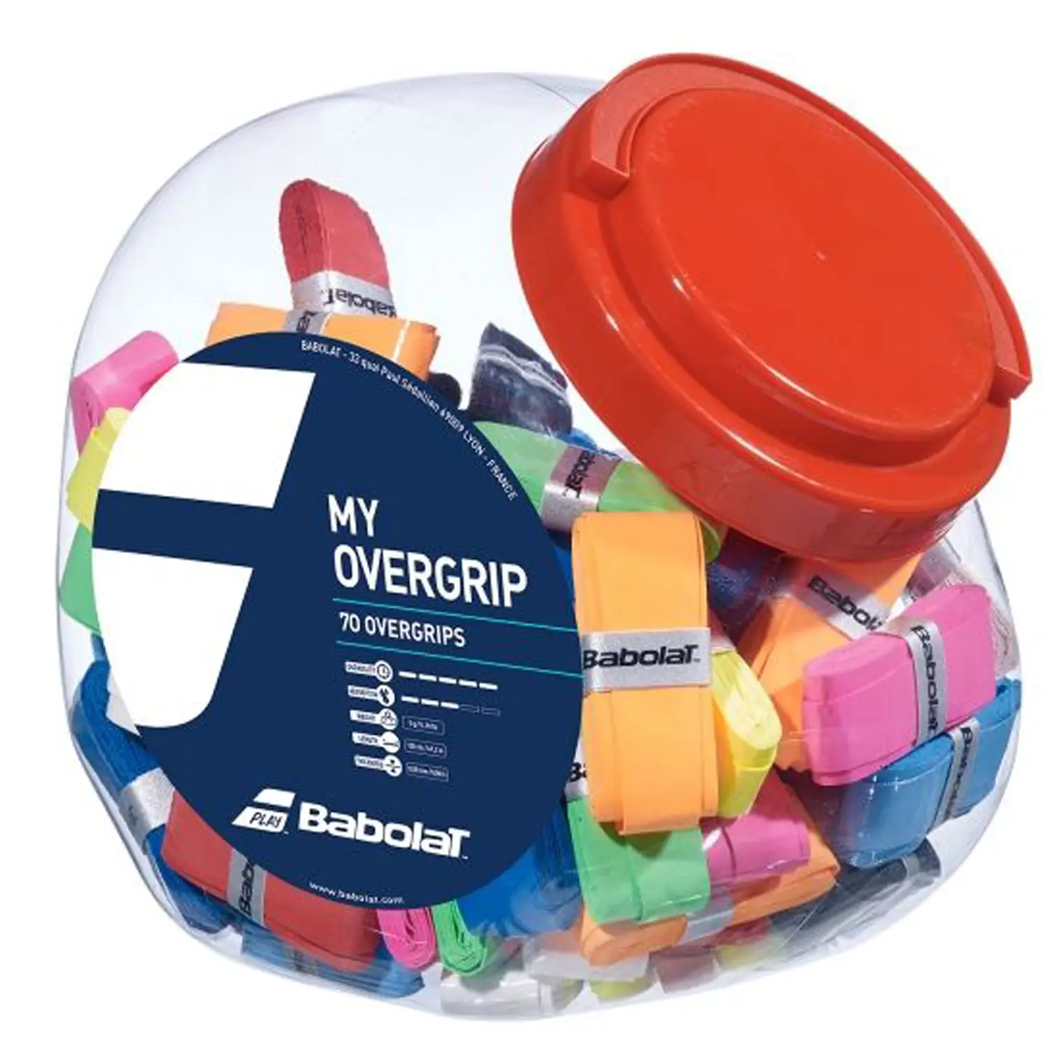 BABOLAT Padel Overgrip My Overgrip Refill Colors x70