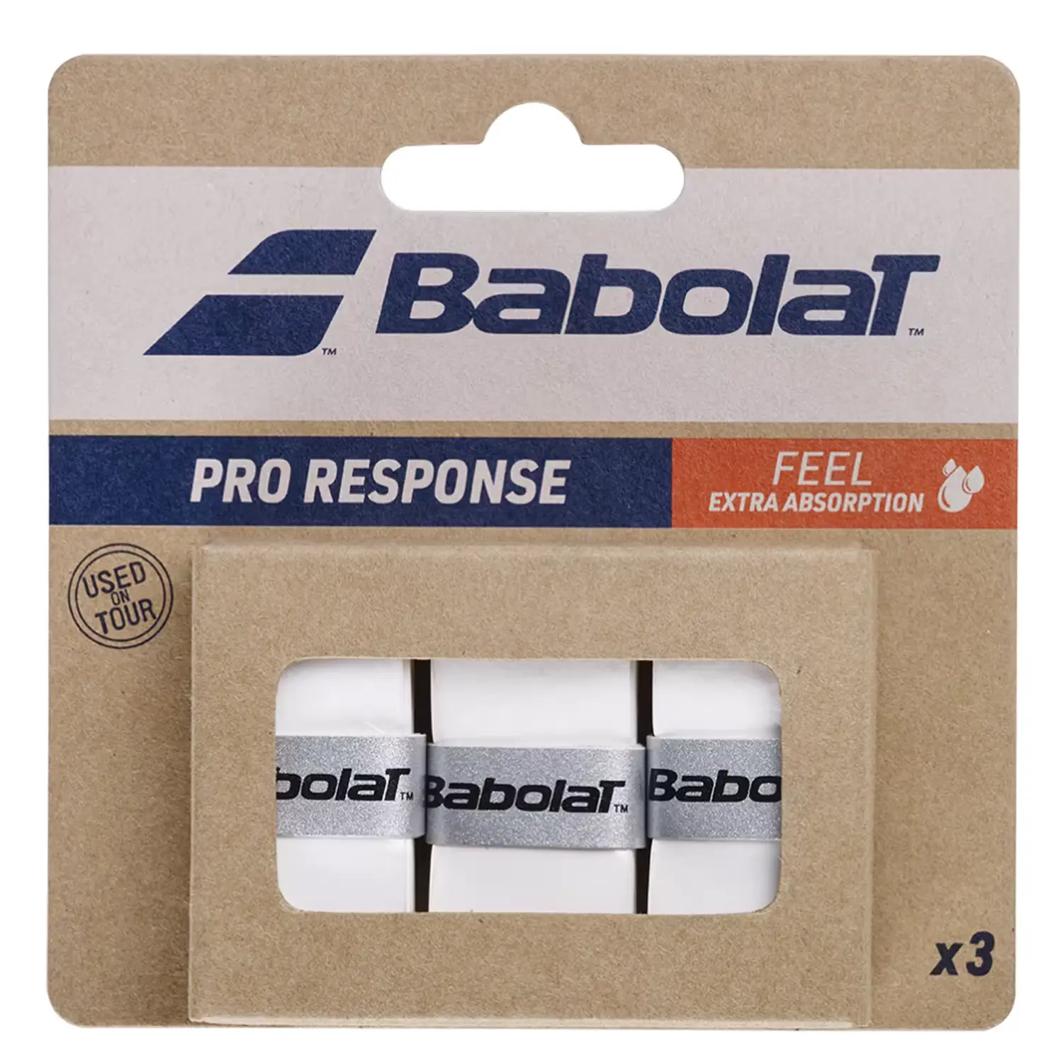 BABOLAT Padel Overgrip Pro Response X3 White