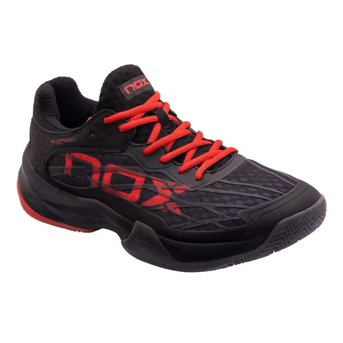 NOX Padel Shoes AT10 LUX BLACK RED