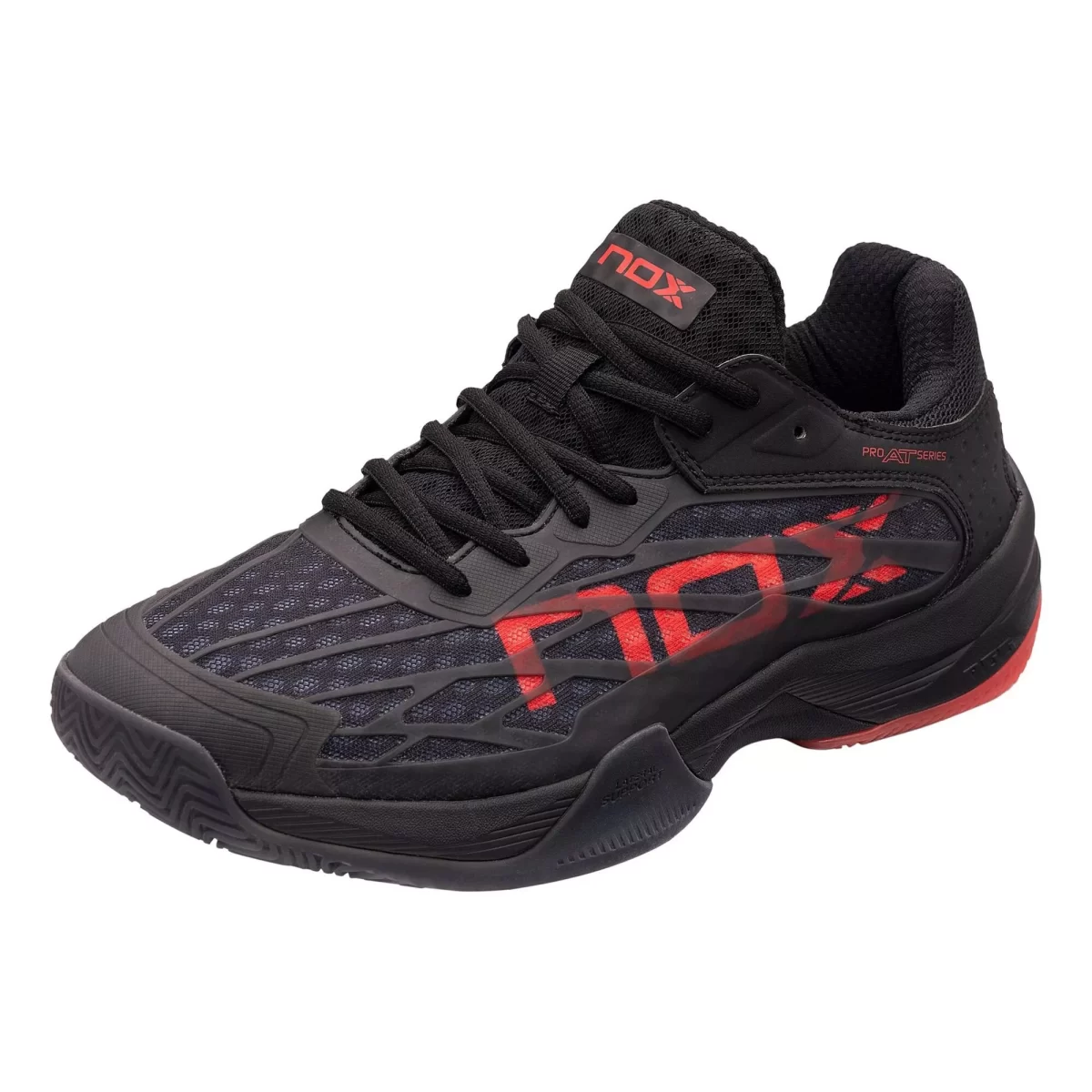 NOX Padel Shoes AT10 LUX BLACK RED