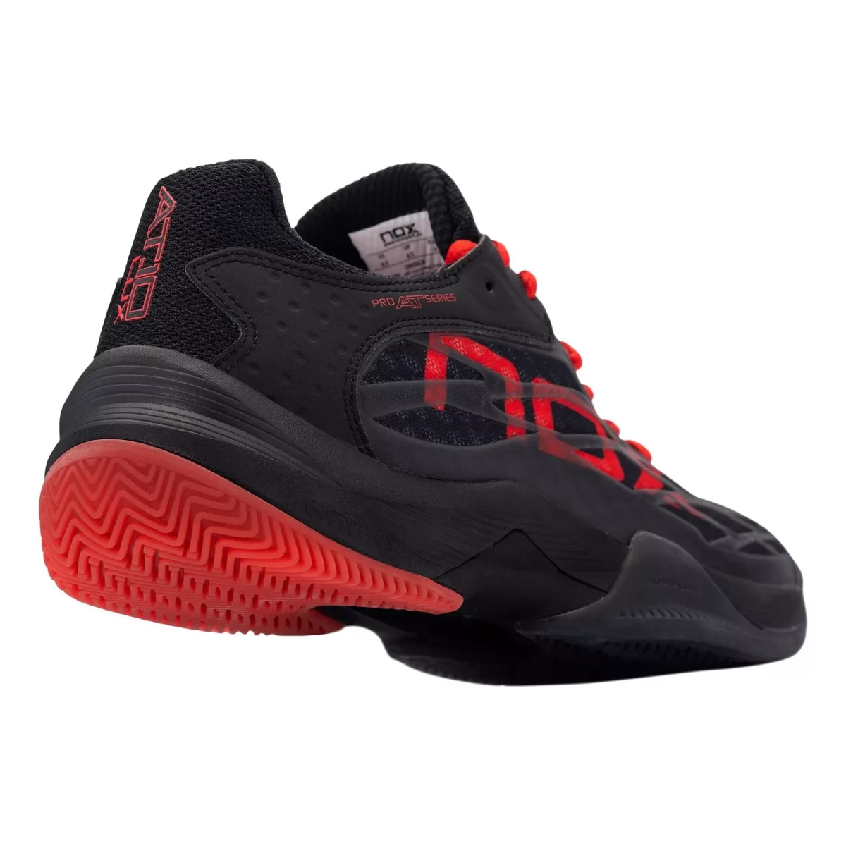 NOX Padel Shoes AT10 LUX BLACK RED