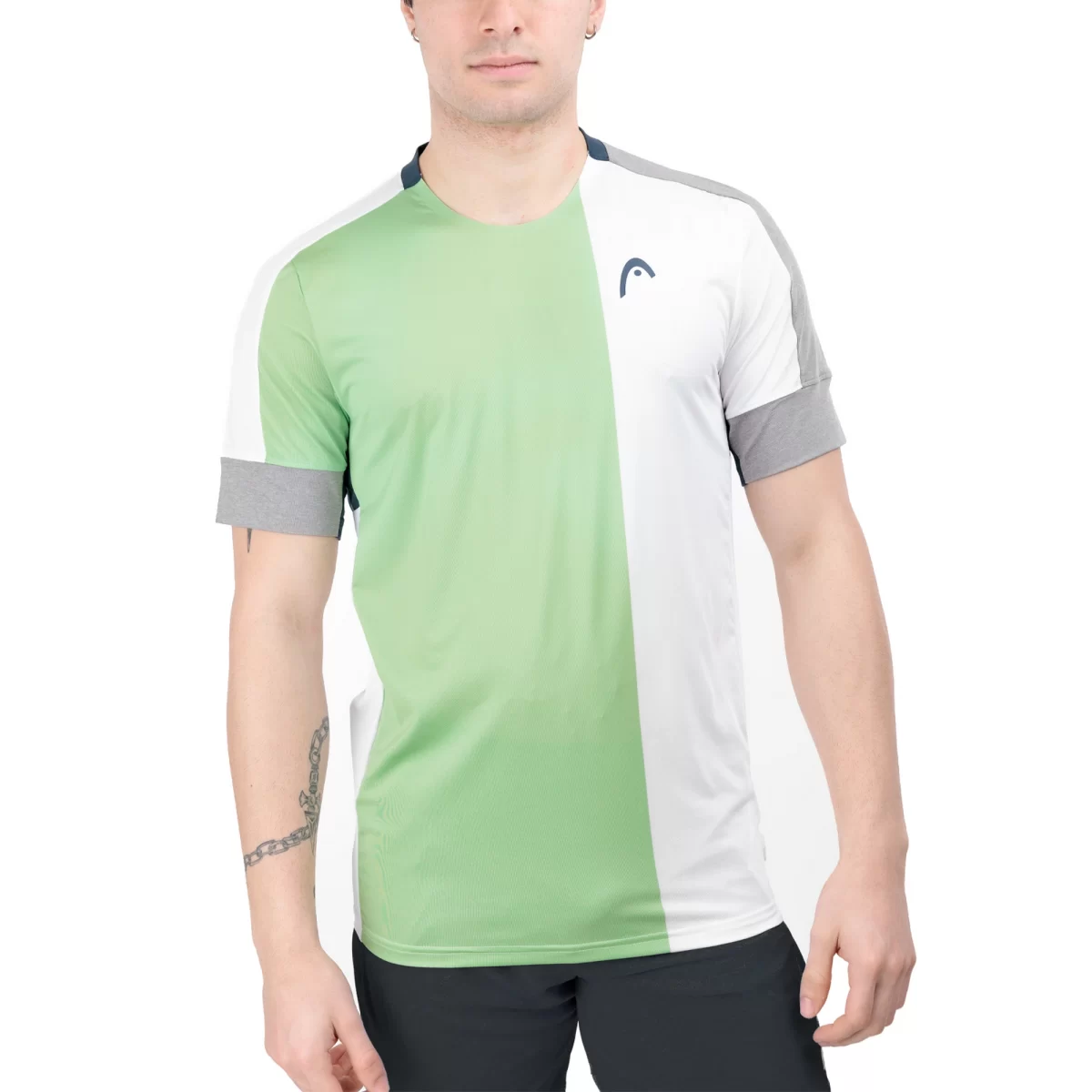 HEAD Tshirt Play Tech MEN White Green