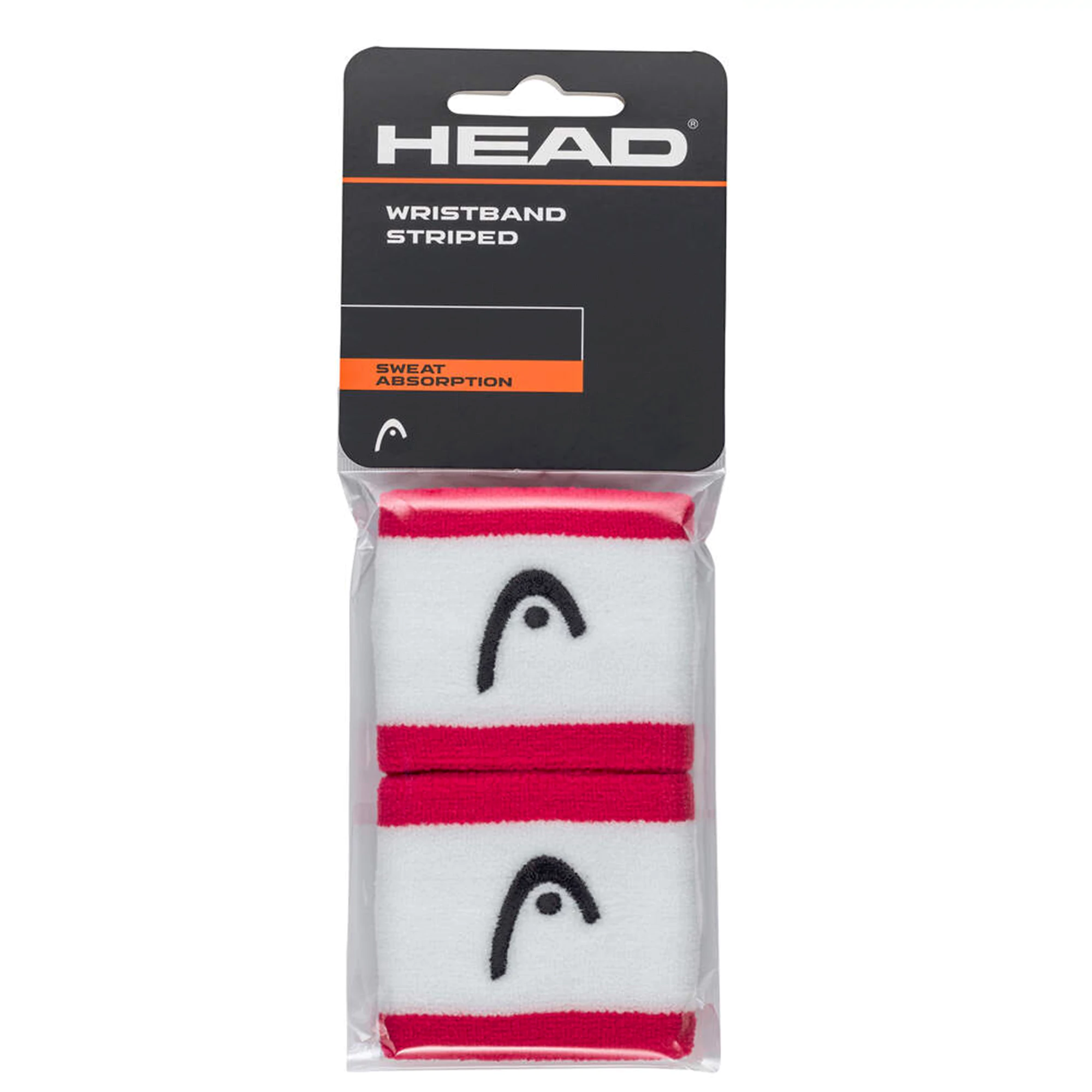 HEAD Wristband 2.5″ Magenta White 2 Pieces