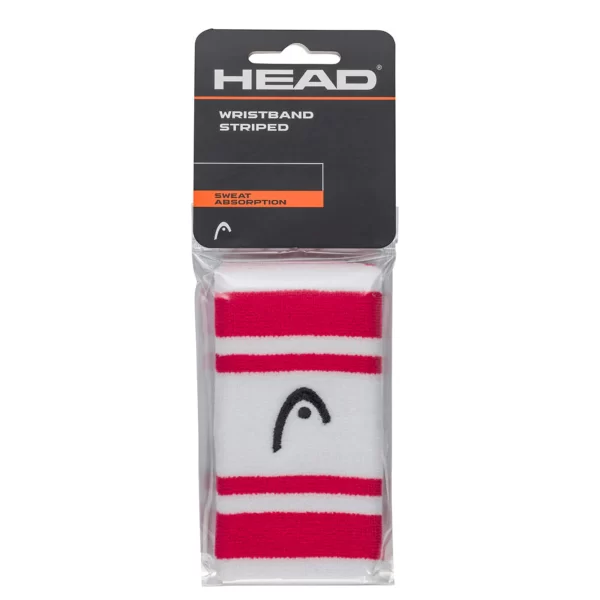 HEAD Wristband 5″ Magenta White 2 Pieces