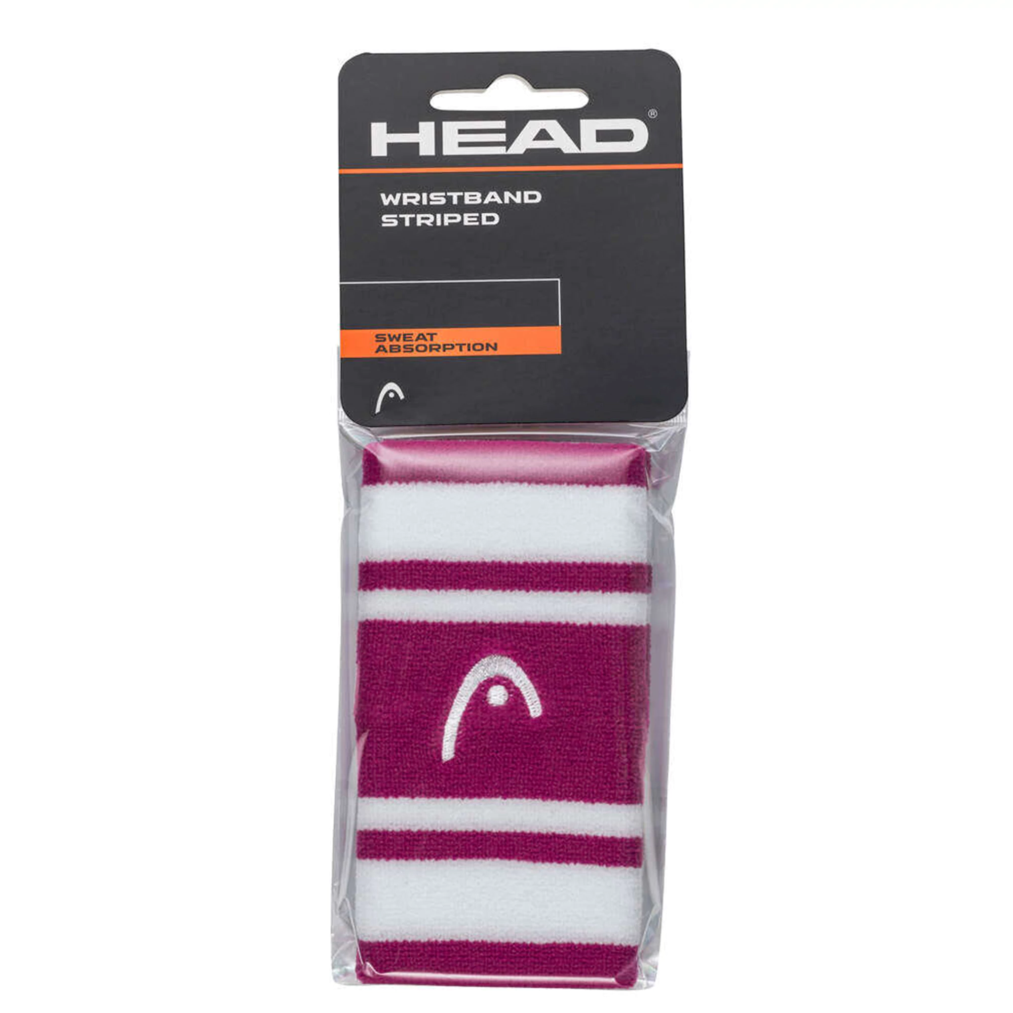 HEAD Wristband 5″ Vivid Pink White 2 Pieces