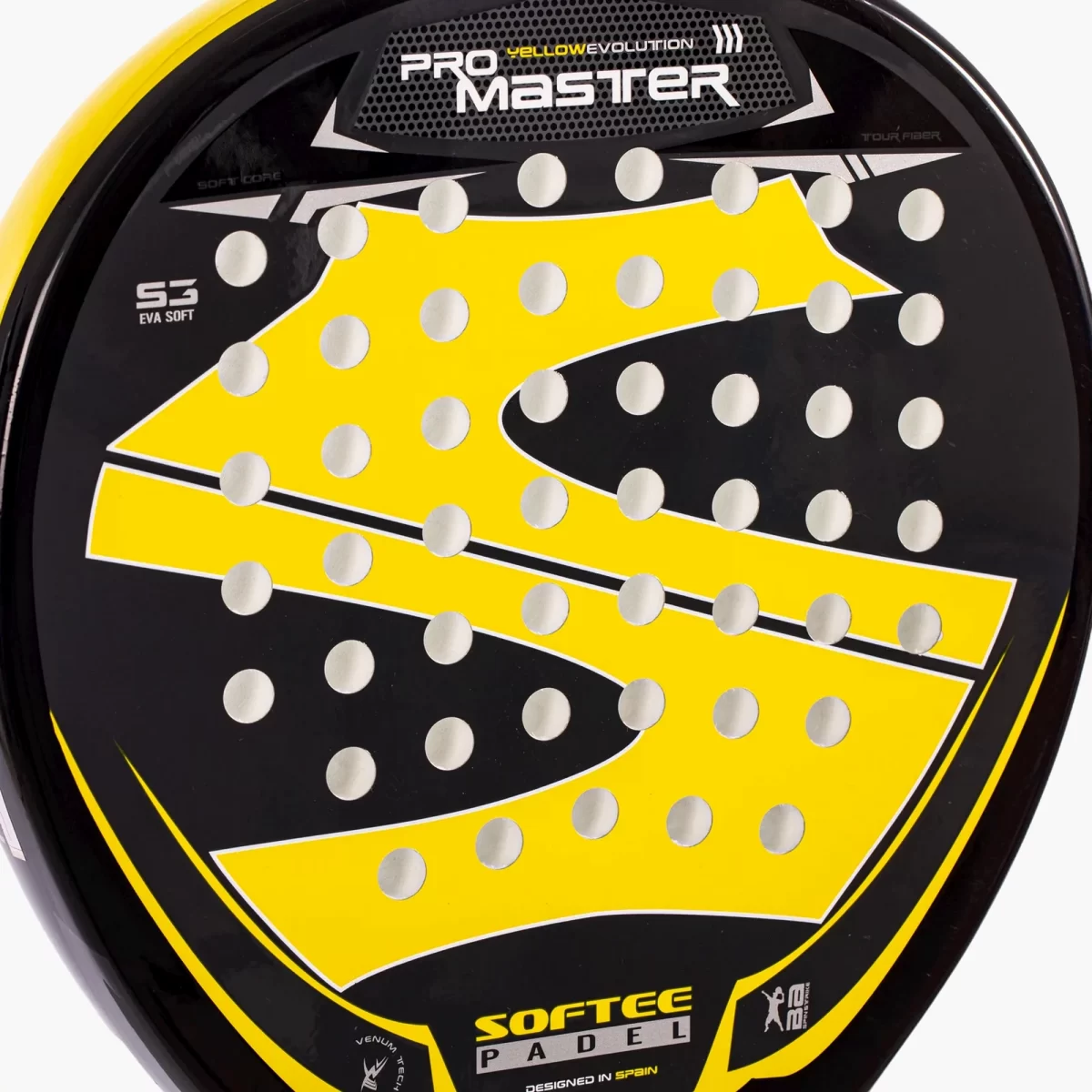 SOFTEE Padel Racket Pro Master Evolution Yellow
