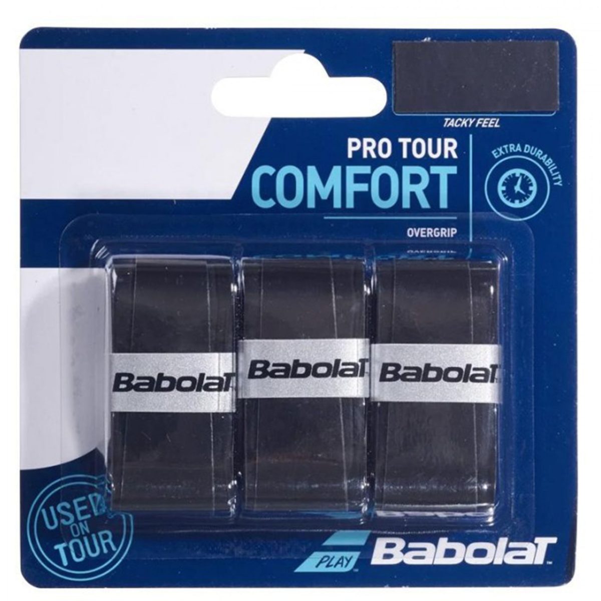 BABOLAT Padel Overgrip Pro Tour 2.0 Comfort Black x3