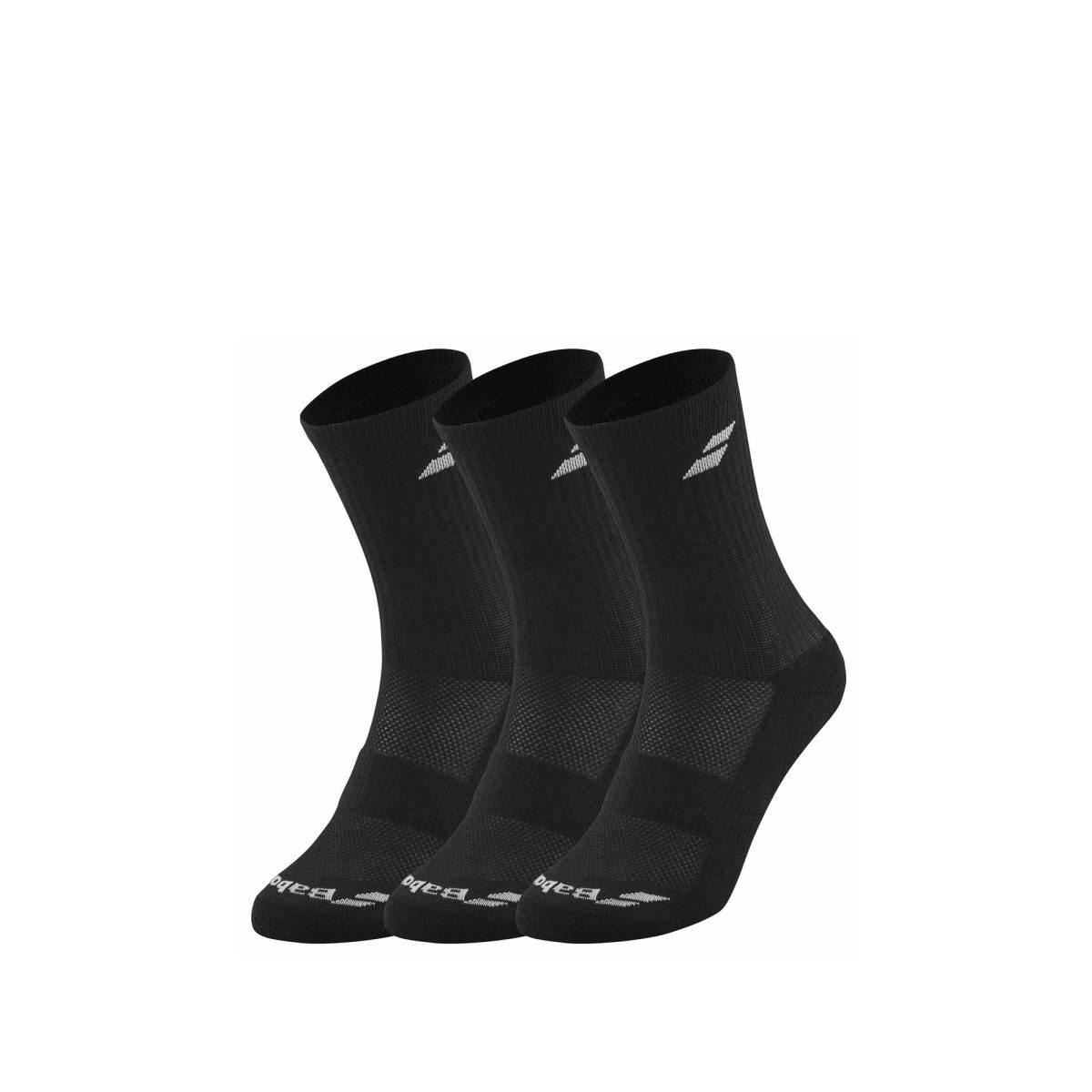 BABOLAT Socks 3 Pack Unisex Black 3 Pairs - RacketShop.ae buy Padel Rackets, padel shoes, padel bag, padel equipment, padel ball, padel clothes, Best Price, Express delivery. Racket shop Padel Store in Dubai