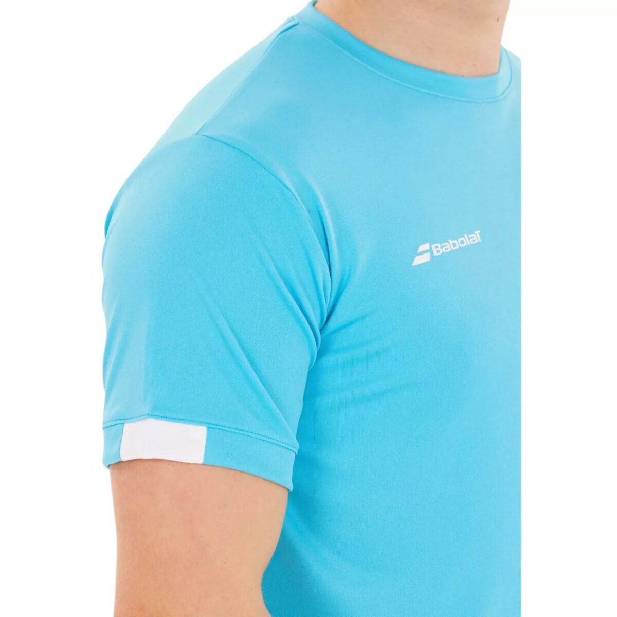 BABOLAT Tshirt Play Crew Neck Tee Cyan Blue