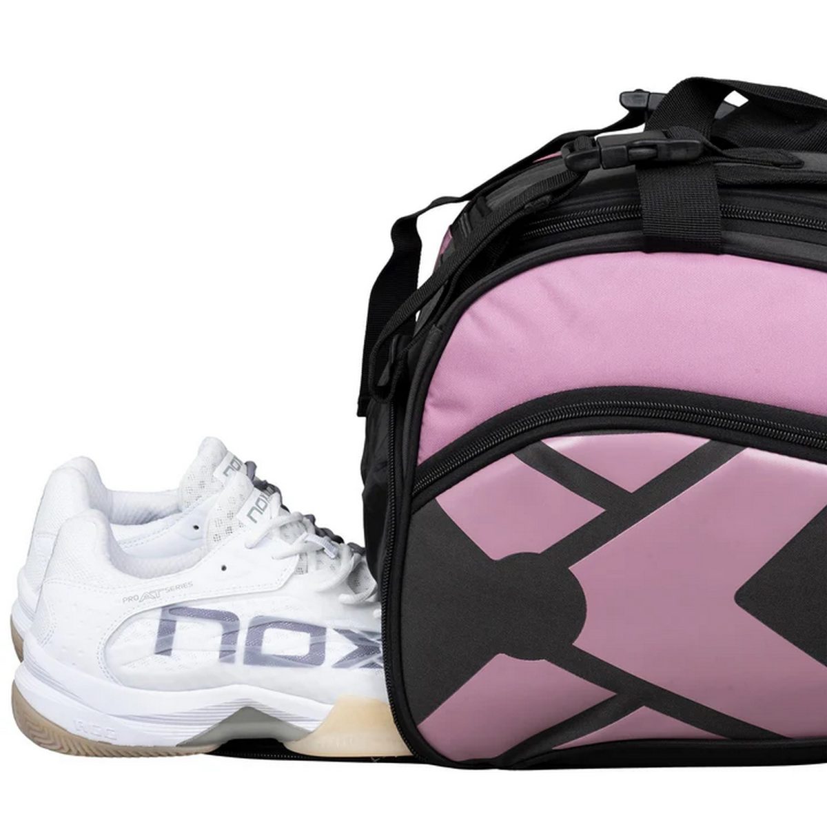 NOX Padel Bag Street Series GreyPink 11 - RacketShop.ae buy Padel Rackets, padel shoes, padel bag, padel equipment, padel ball, padel clothes, Best Price, Express delivery. Racket shop Padel Store in Dubai