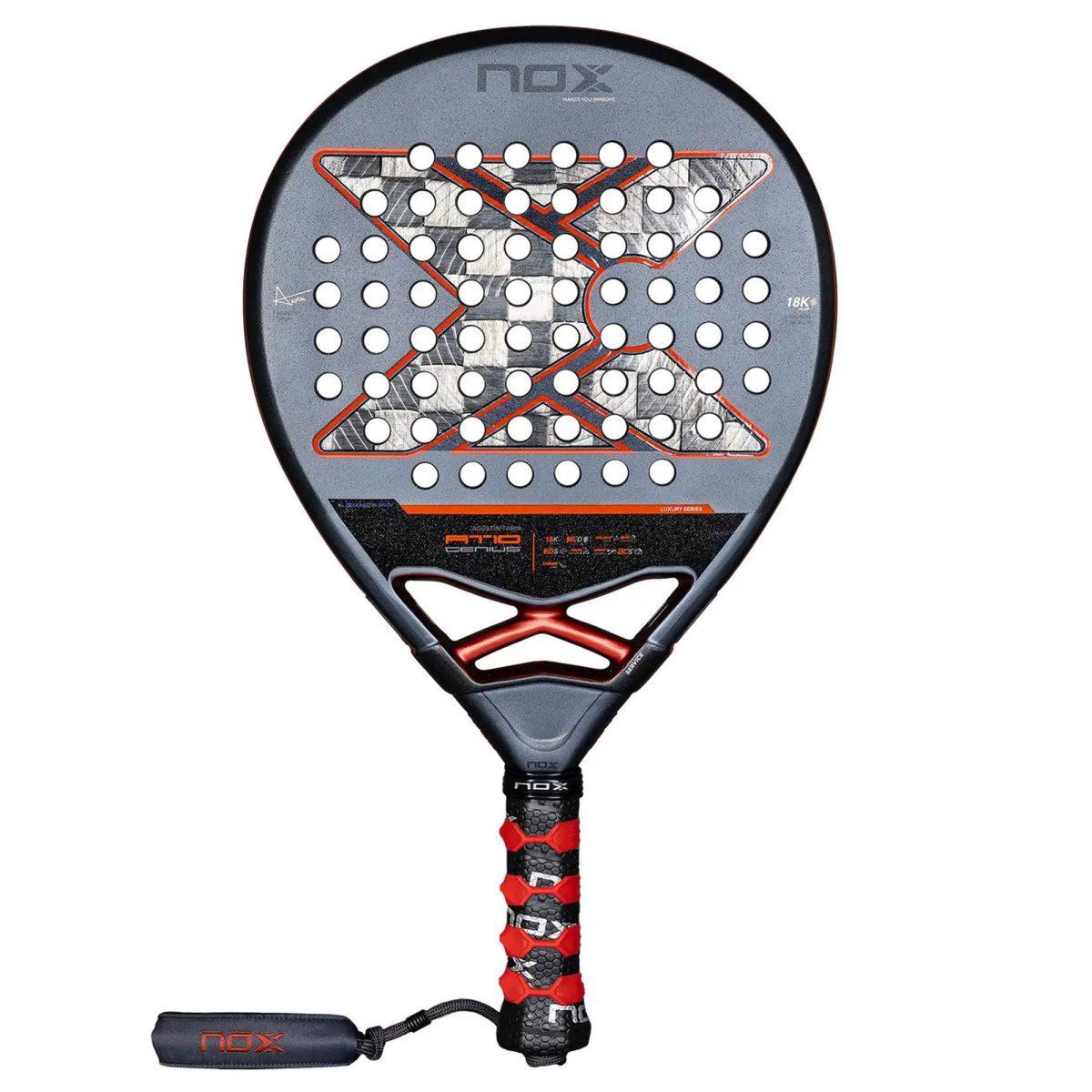 NOX Padel Racket AT10 Genius 18K Alum 2025 - RacketShop.ae buy Padel Rackets, padel shoes, padel bag, padel equipment, padel ball, padel clothes, Best Price, Express delivery. Racket shop Padel Store in Dubai