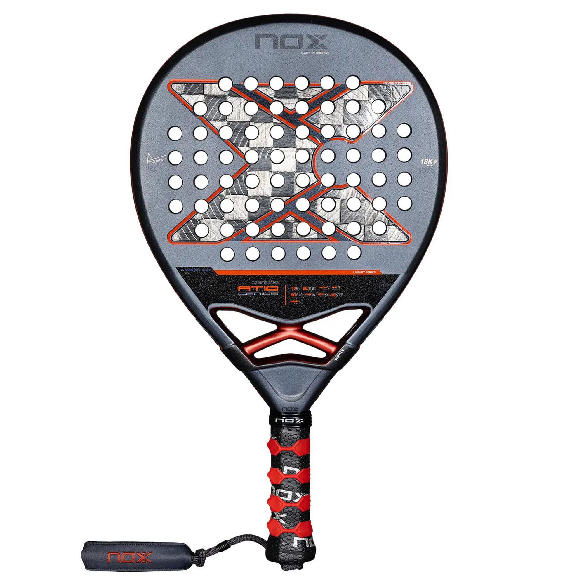 NOX Padel Racket AT10 Genius 18K Alum 2025