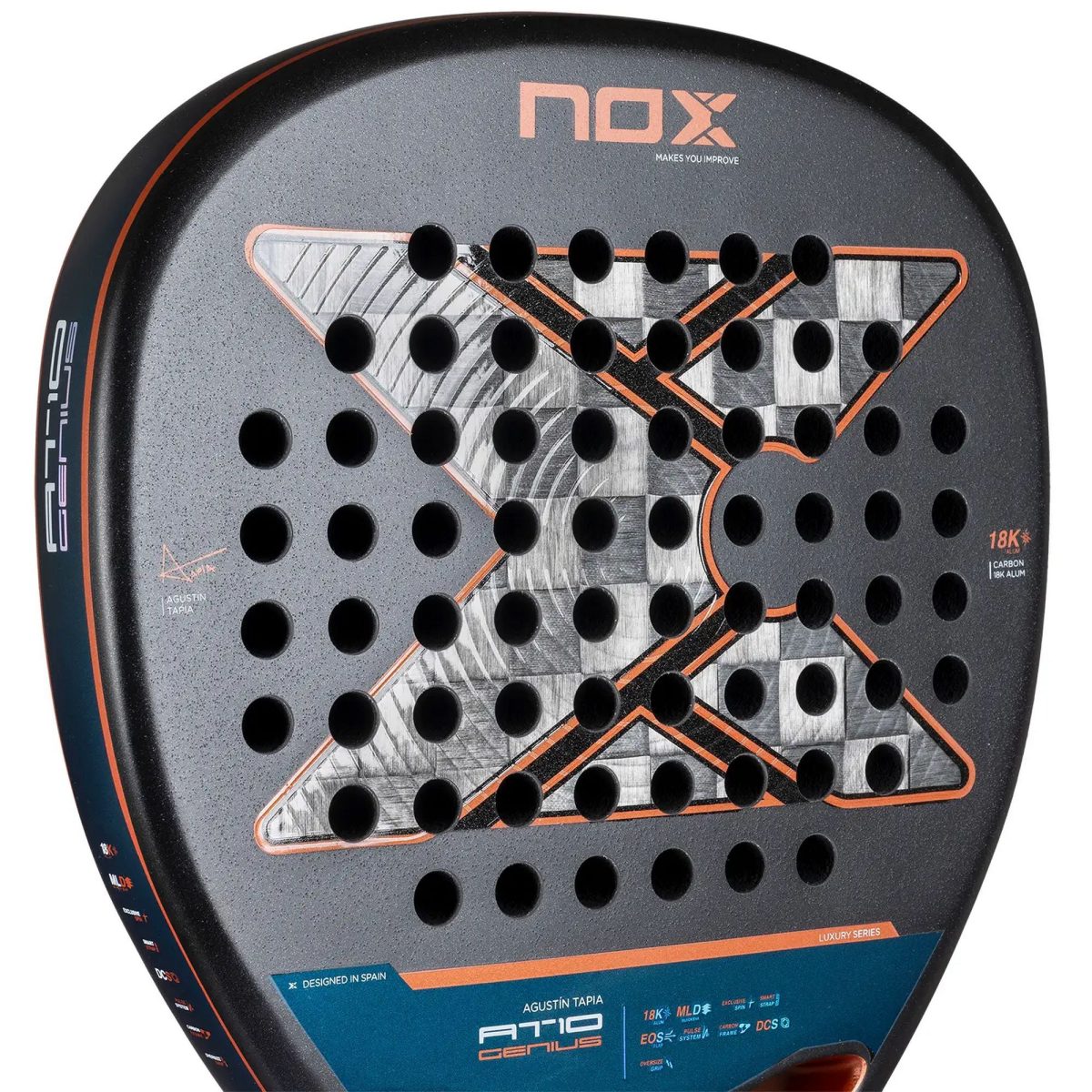 NOX Padel Racket AT10 Genius Attack 18K Alum 2025 3 - RacketShop.ae buy Padel Rackets, padel shoes, padel bag, padel equipment, padel ball, padel clothes, Best Price, Express delivery. Racket shop Padel Store in Dubai