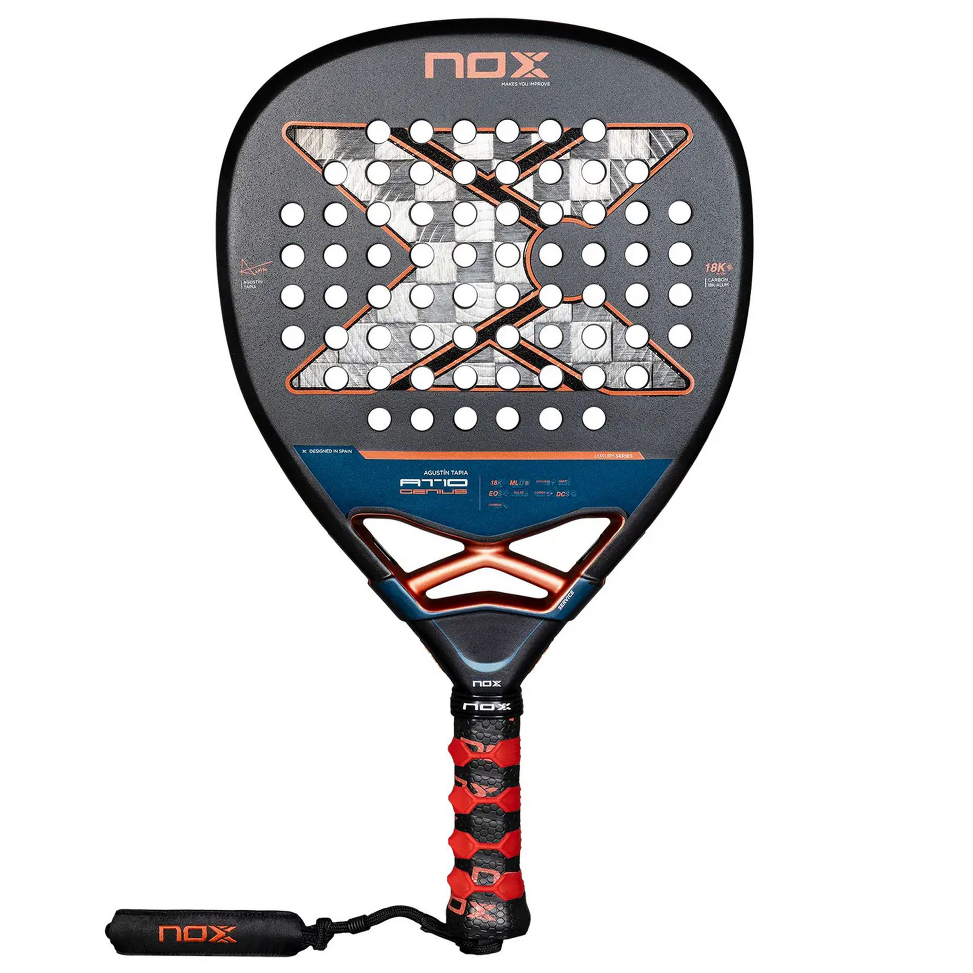 NOX Padel Racket AT10 Genius Attack 18K Alum 2025