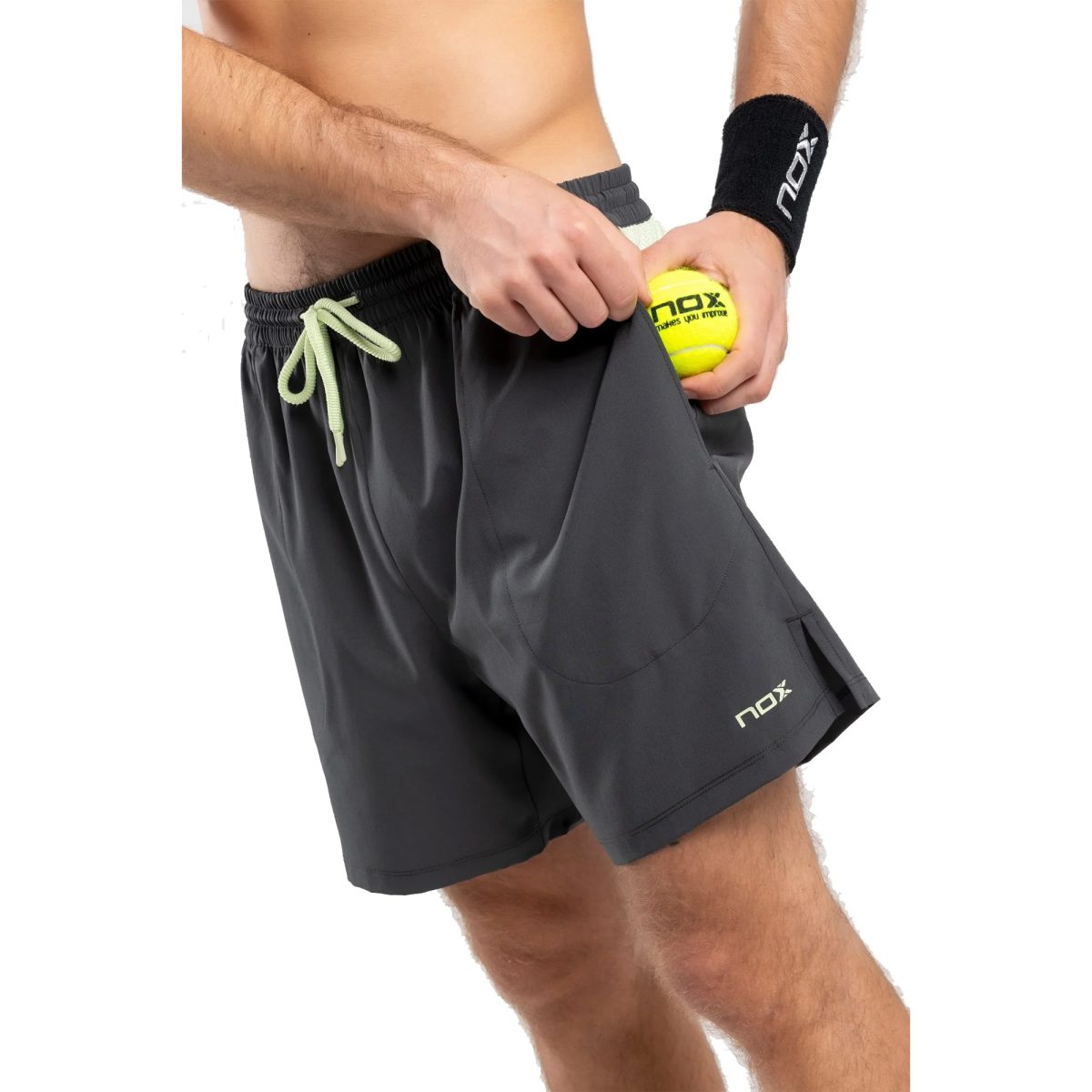 NOX Short Pro Charcoal Grey 4 - RacketShop.ae buy Padel Rackets, padel shoes, padel bag, padel equipment, padel ball, padel clothes, Best Price, Express delivery. Racket shop Padel Store in Dubai