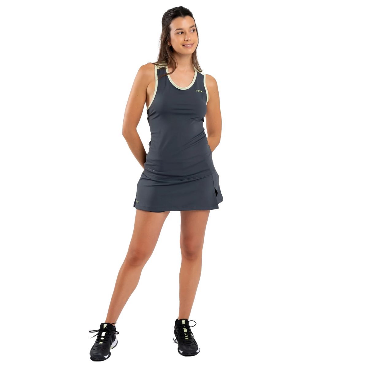 NOX Skirt Pro Charcoal Grey 5 - RacketShop.ae buy Padel Rackets, padel shoes, padel bag, padel equipment, padel ball, padel clothes, Best Price, Express delivery. Racket shop Padel Store in Dubai