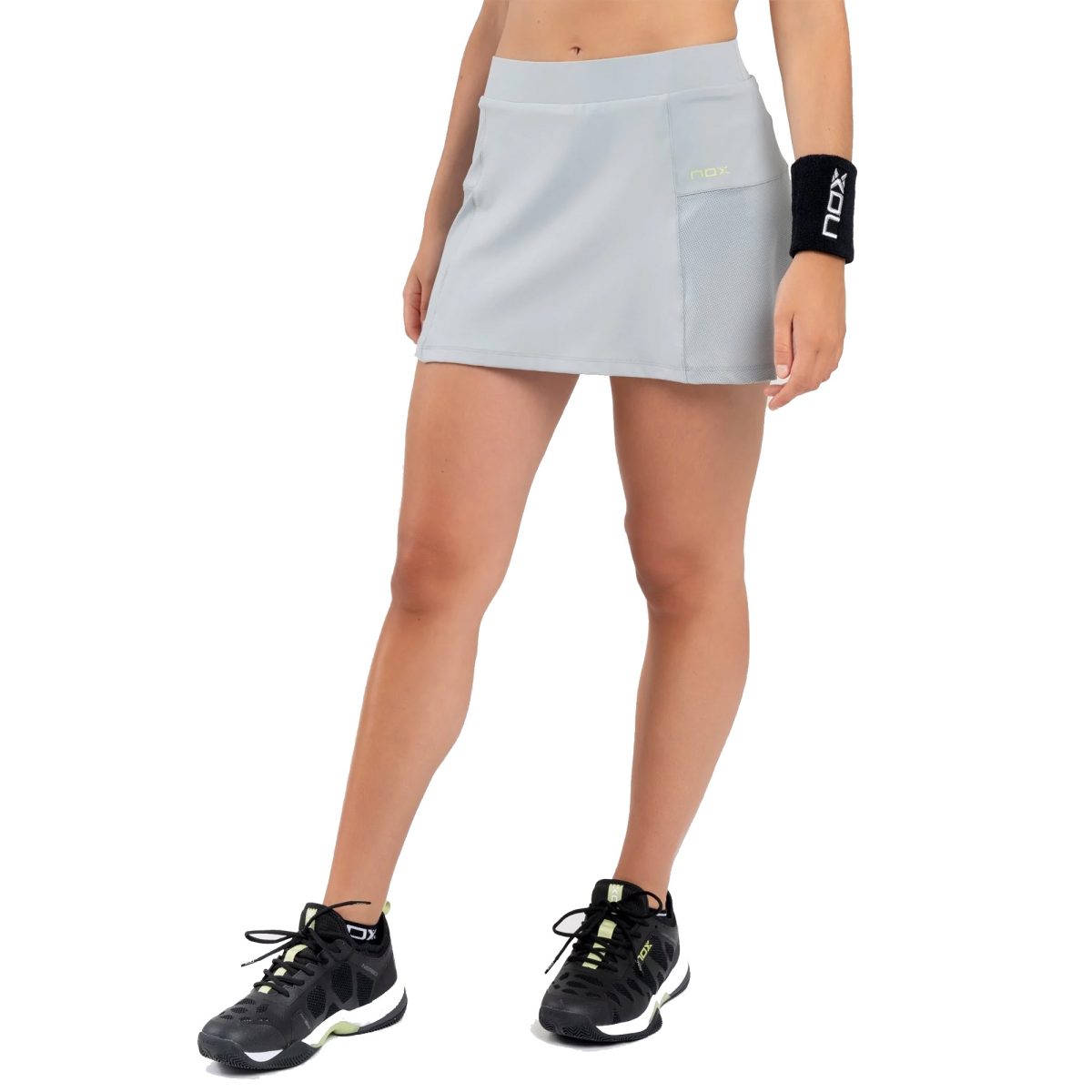 NOX Skirt Pro Misty Grey 1 - RacketShop.ae buy Padel Rackets, padel shoes, padel bag, padel equipment, padel ball, padel clothes, Best Price, Express delivery. Racket shop Padel Store in Dubai