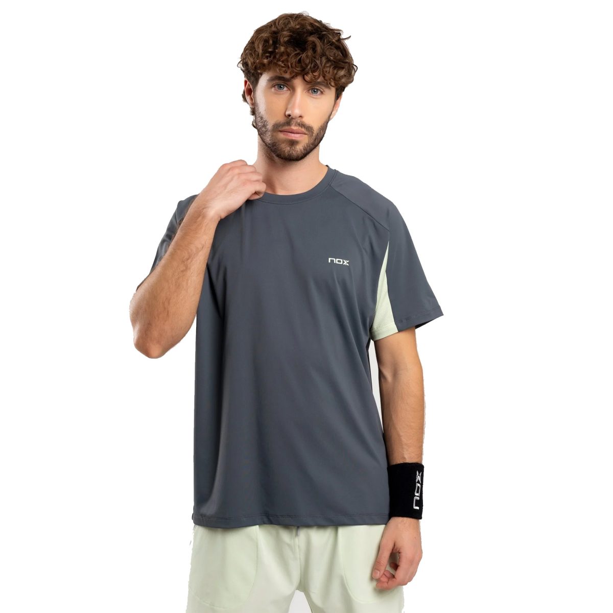 NOX Tshirt Pro Charcoal Grey 1 - RacketShop.ae buy Padel Rackets, padel shoes, padel bag, padel equipment, padel ball, padel clothes, Best Price, Express delivery. Racket shop Padel Store in Dubai