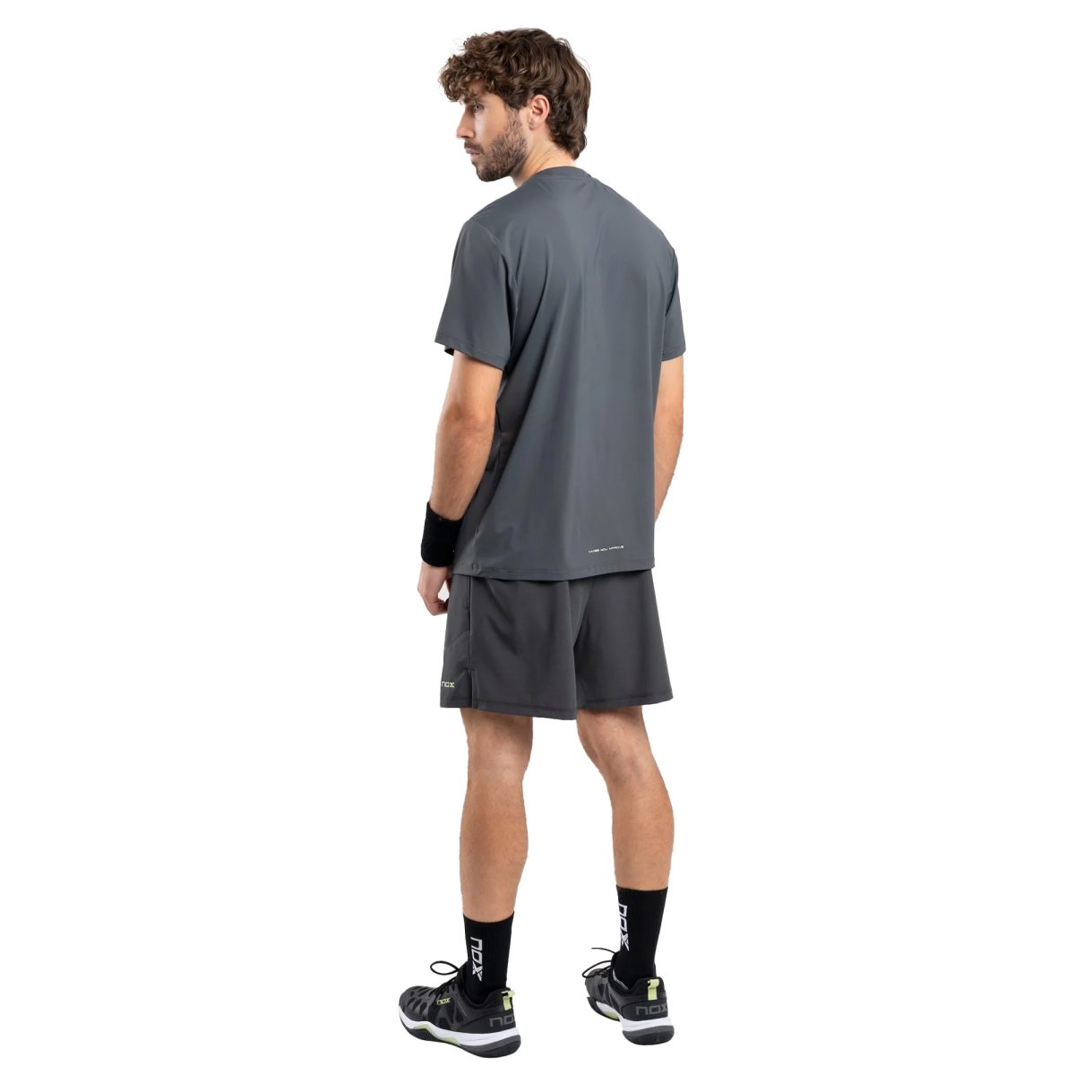 NOX Tshirt Pro Charcoal Grey Polo 7 - RacketShop.ae buy Padel Rackets, padel shoes, padel bag, padel equipment, padel ball, padel clothes, Best Price, Express delivery. Racket shop Padel Store in Dubai