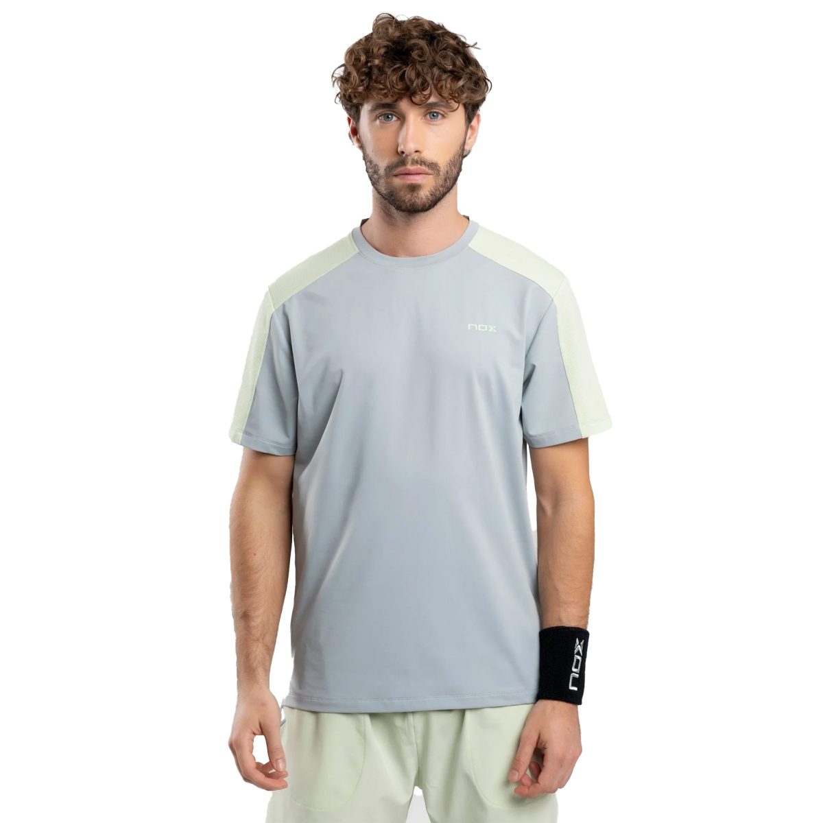 NOX Tshirt Pro Misty Grey 1 - RacketShop.ae buy Padel Rackets, padel shoes, padel bag, padel equipment, padel ball, padel clothes, Best Price, Express delivery. Racket shop Padel Store in Dubai