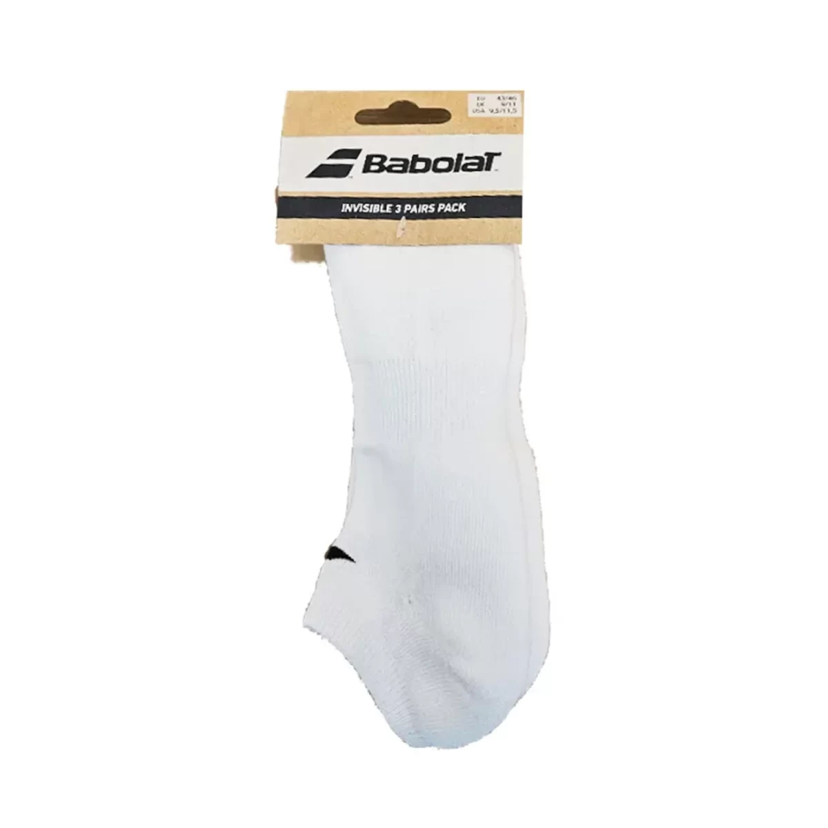 BABOLAT Socks Ankle Unisex White 3 Pairs (2)