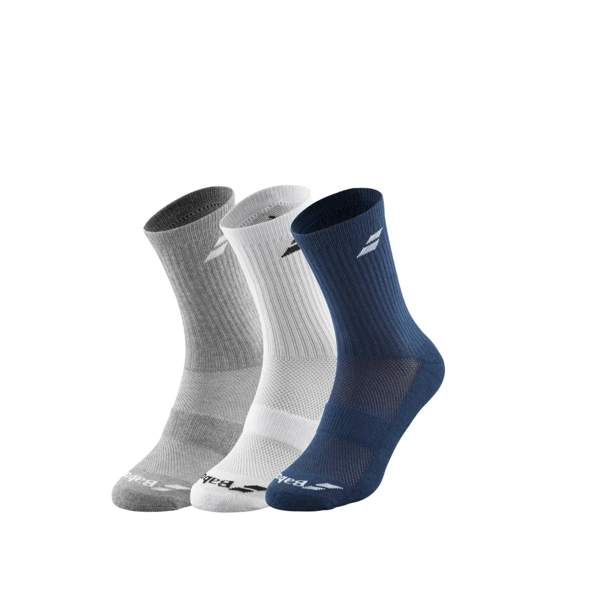 BABOLAT Socks Pack Blue White Grey 3 Pairs