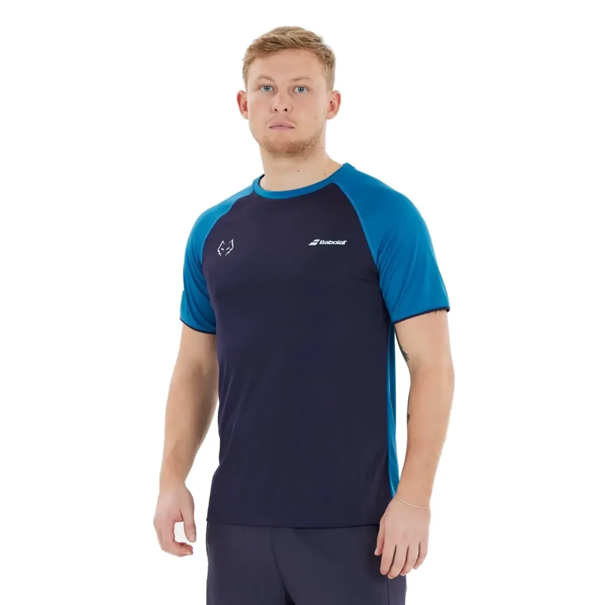 BABOLAT Tshirt Crew Neck Tee Juan Lebron Blue