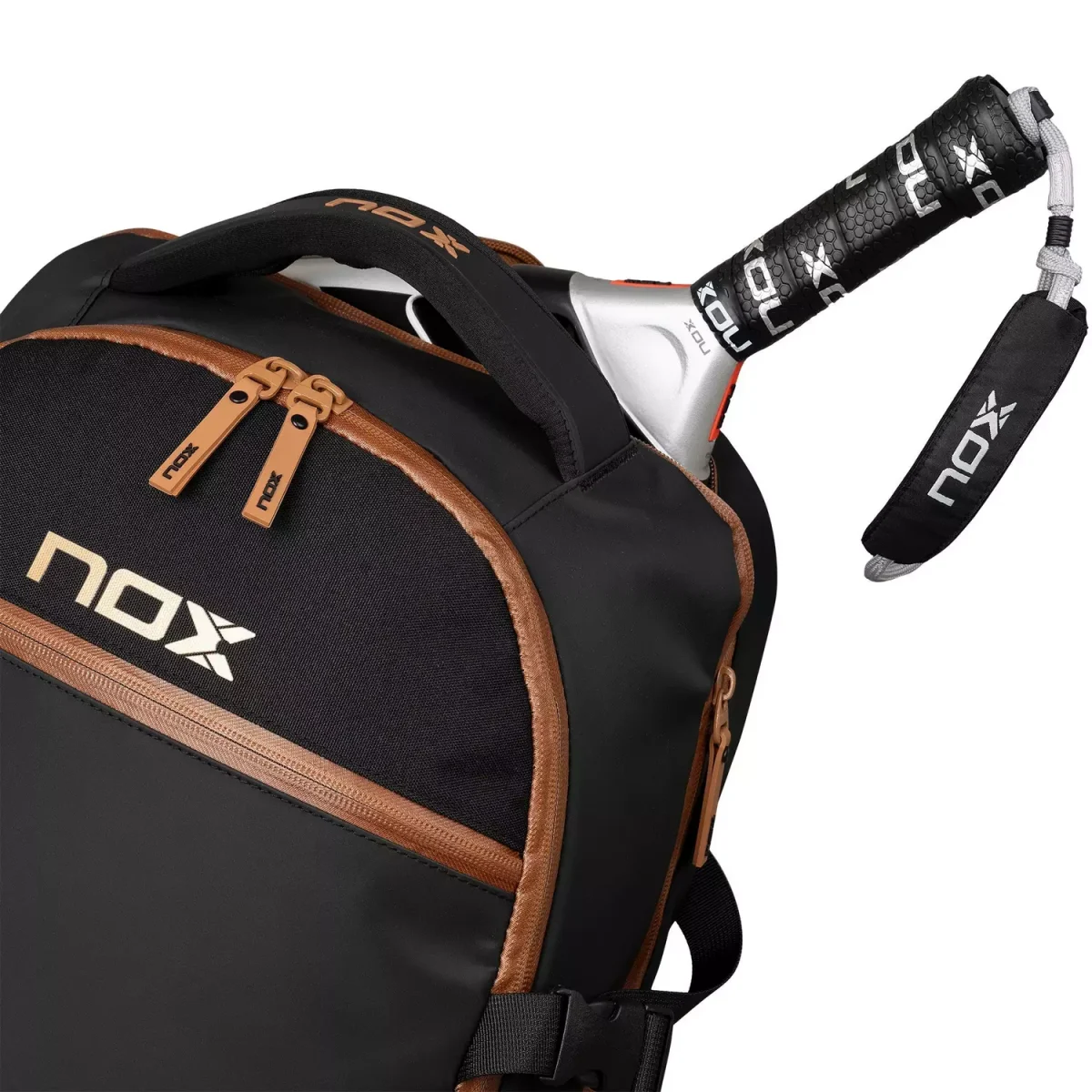 NOX Padel Backpack Luxury Open Series BlackBrown  (2)