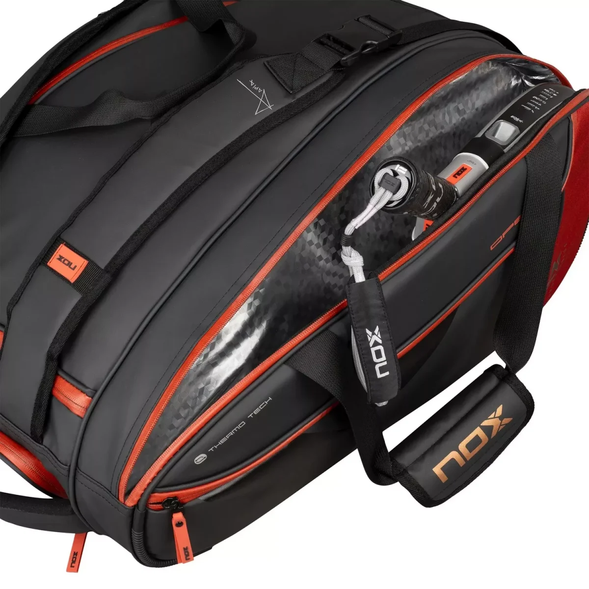 NOX Padel Bag Luxury Open Series BlackRed (4)