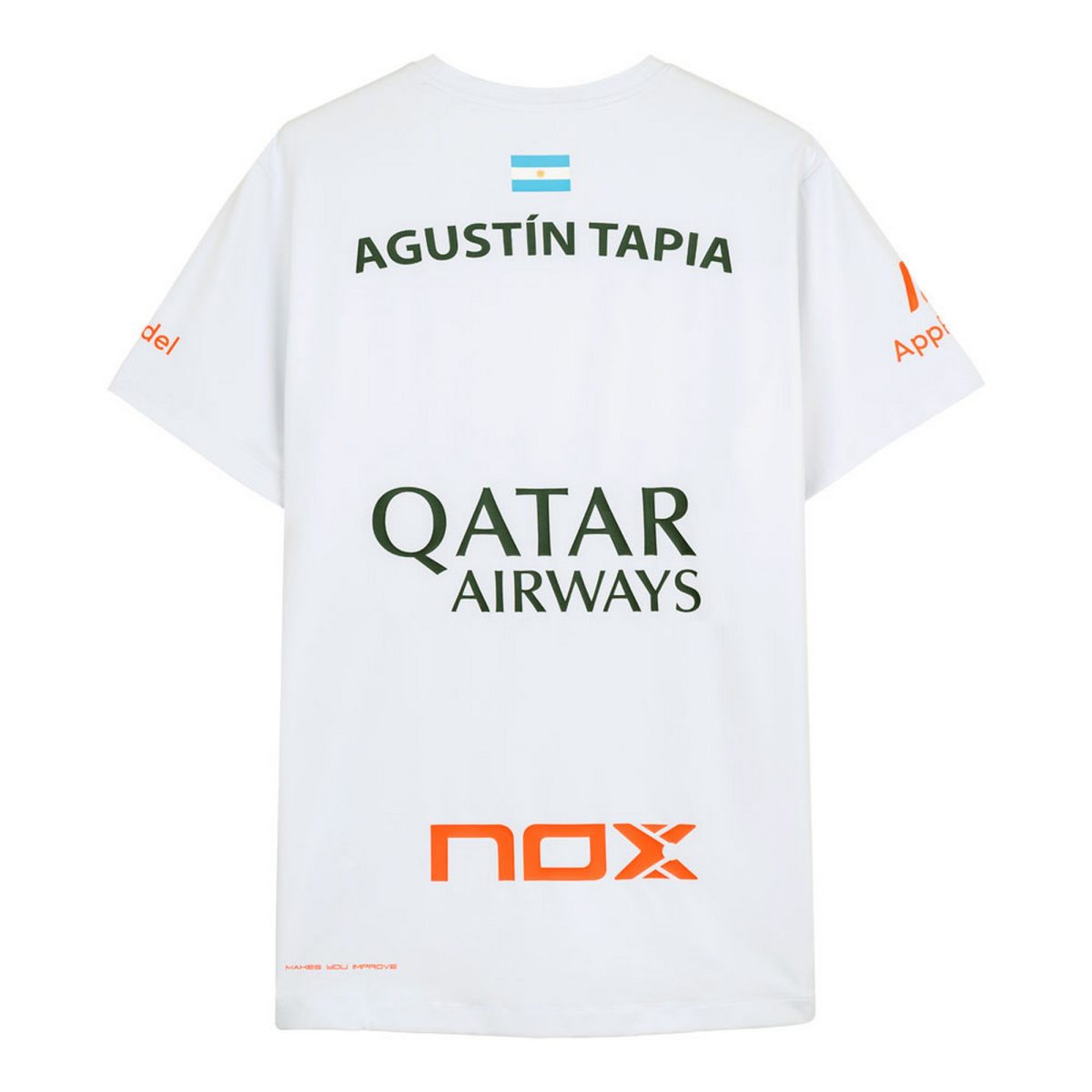 NOX Tshirt AT10 Agustin Tapia Sponsors White