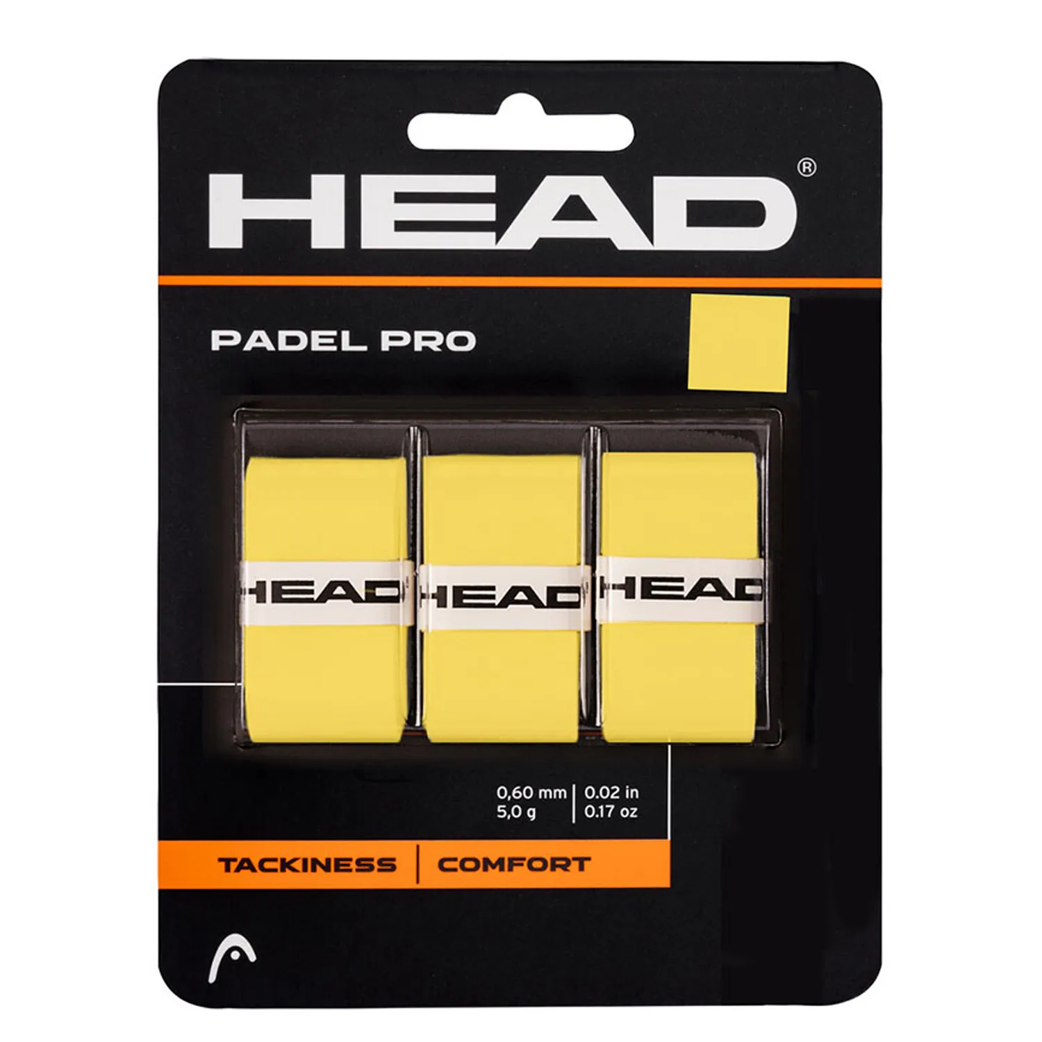 HEAD Padel Pro Overgrip Yellow X 3