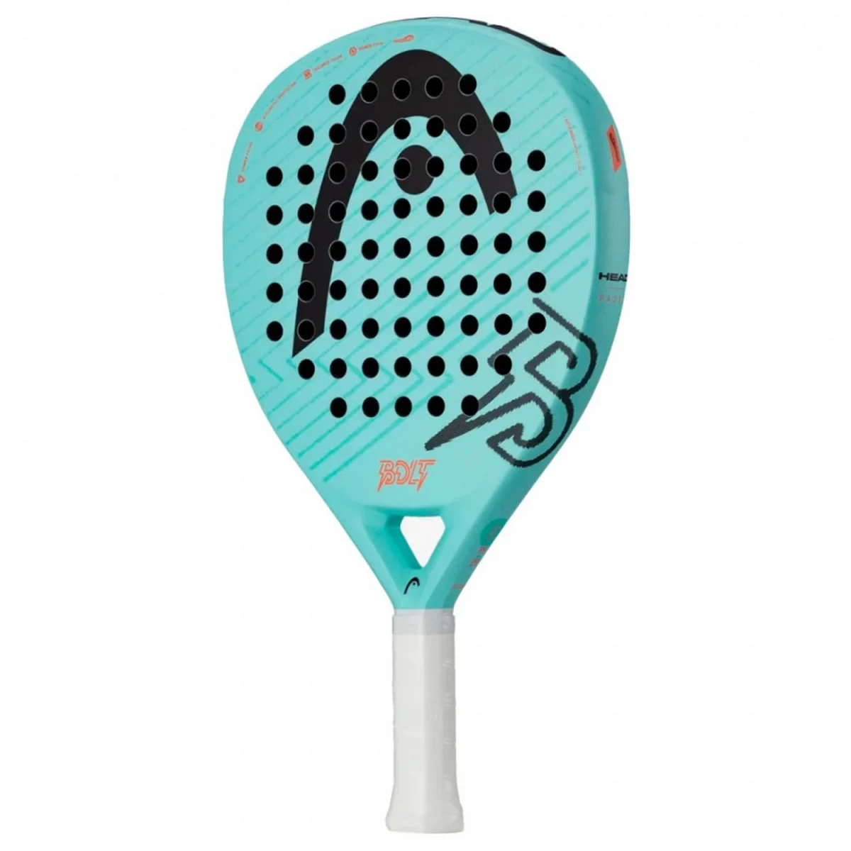 HEAD Padel Racket Bolt Tall Black 2025